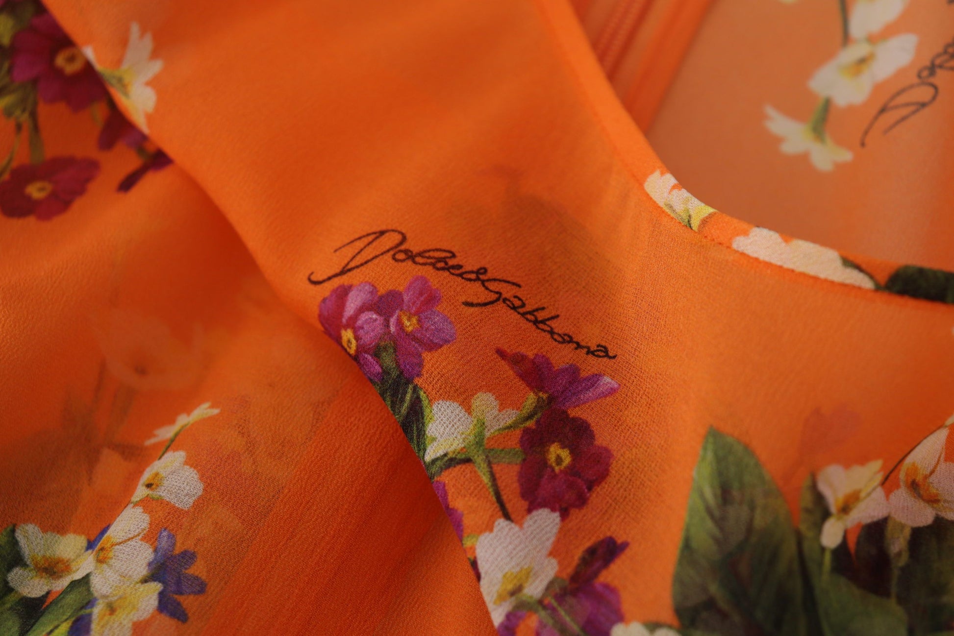 Dolce & Gabbana Orange Long Sleeve T-Shirt for Women additional view