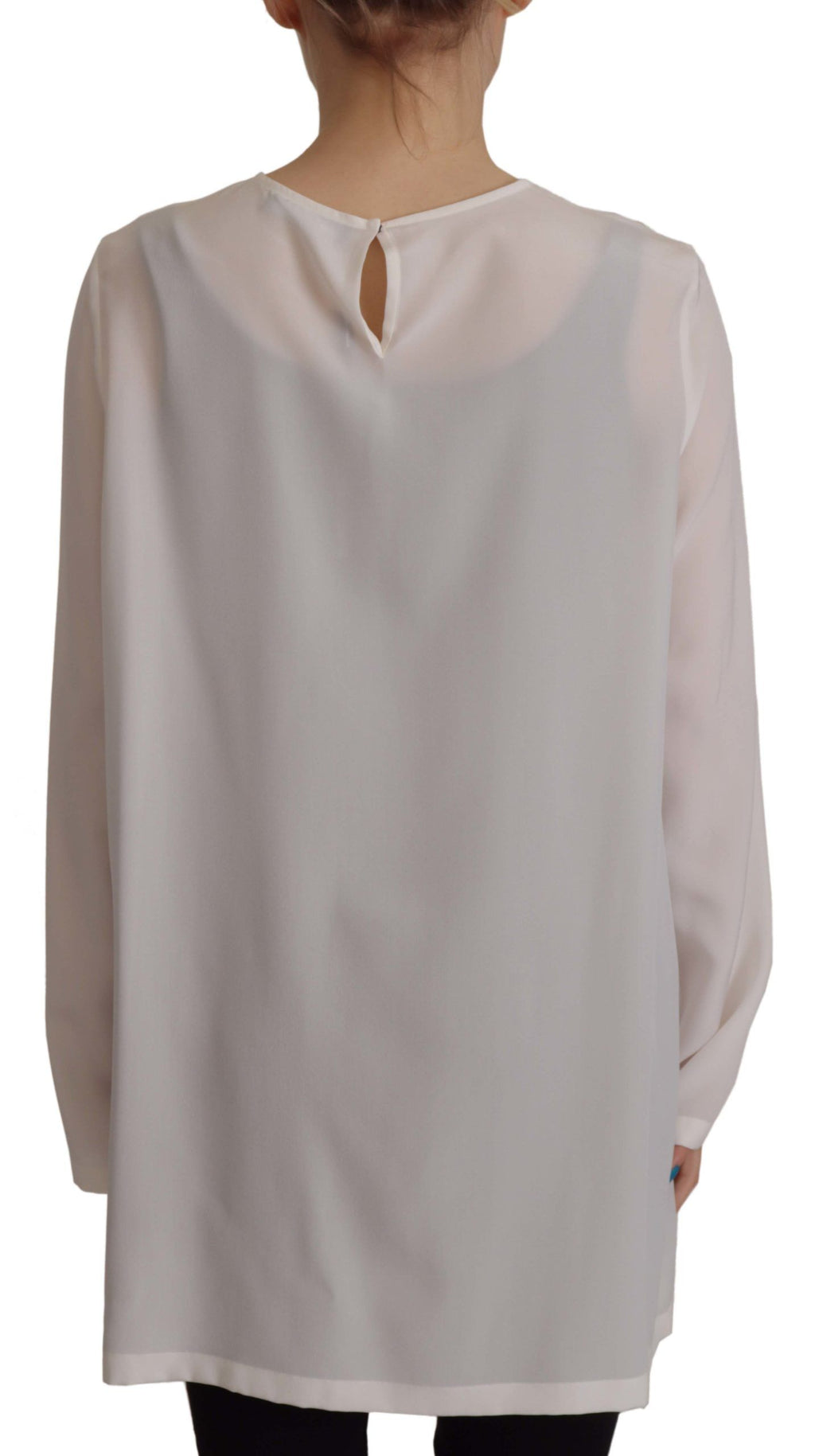 Dolce & Gabbana White Long Sleeve T-Shirt for Women alternate view