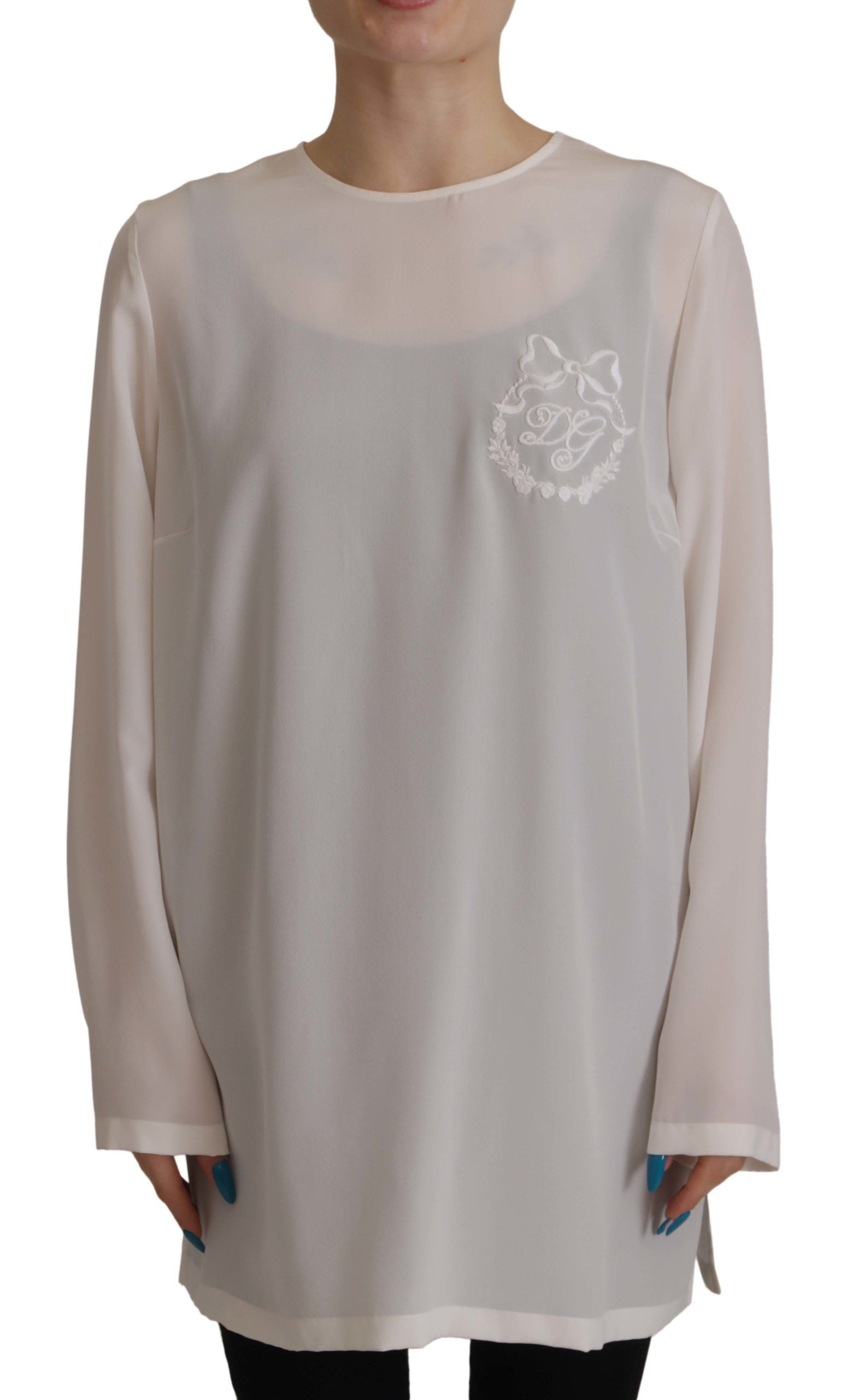 Dolce & Gabbana White Long Sleeve T-Shirt for Women