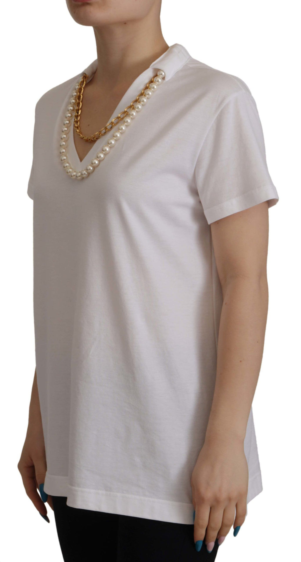 Dolce & Gabbana White T-Shirt for Women side view