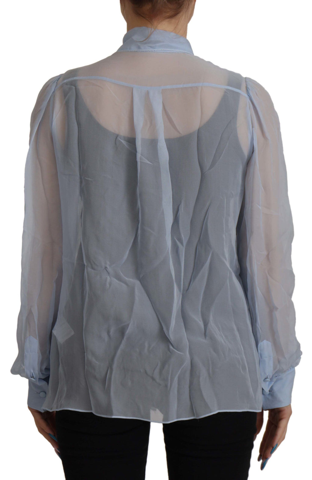 Dolce & Gabbana Blue Long Sleeve T-Shirt for Women alternate view