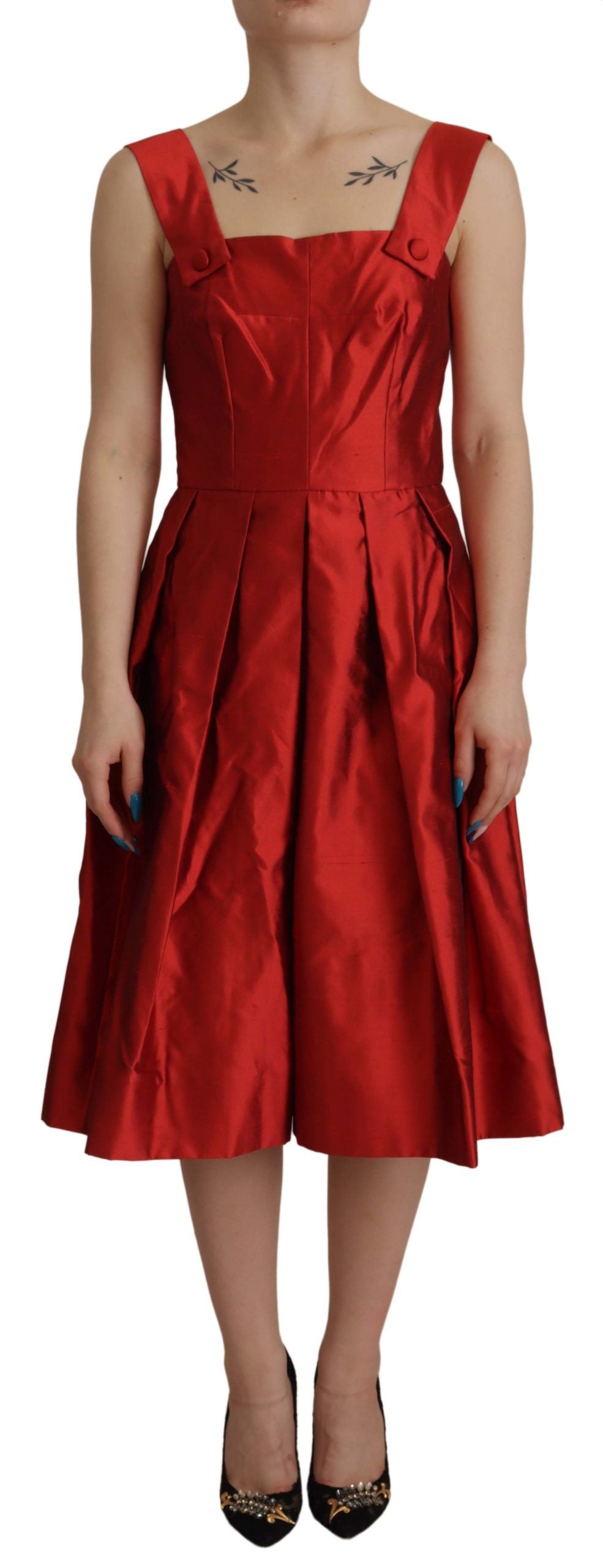Dolce & Gabbana Red Midi Dress for Women