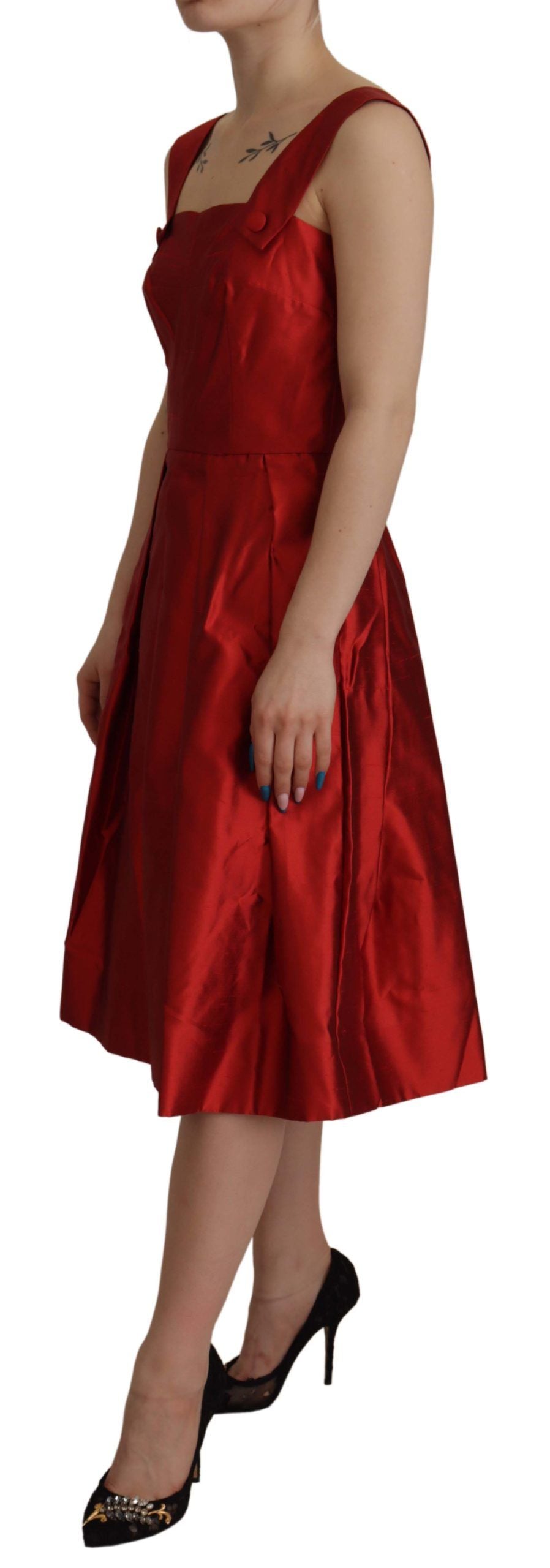 Dolce & Gabbana Red Midi Dress for Women alternate view