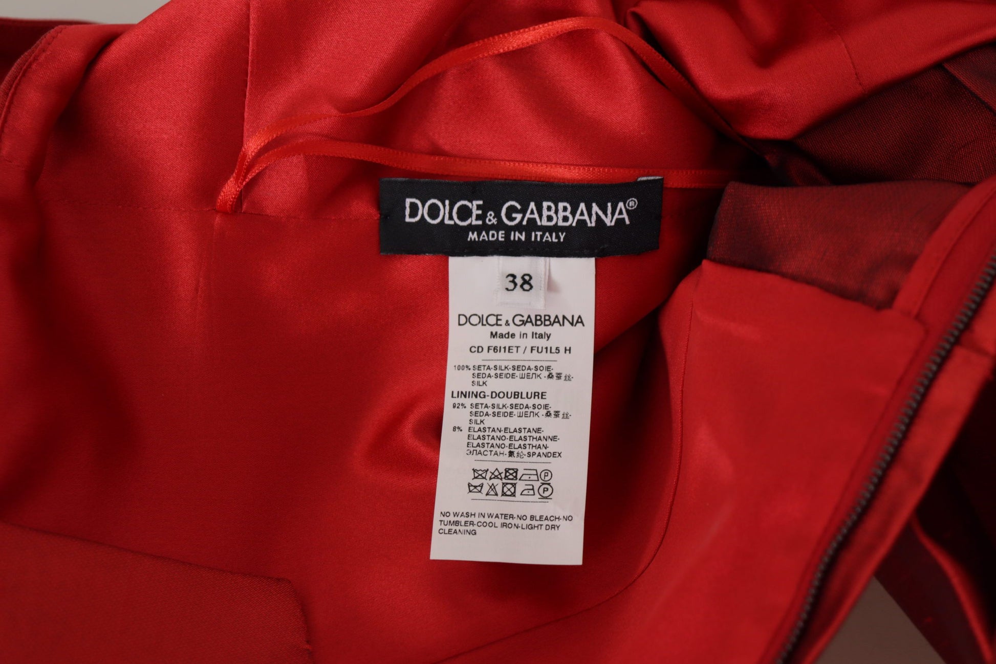 Dolce & Gabbana Red Midi Dress for Women additional view