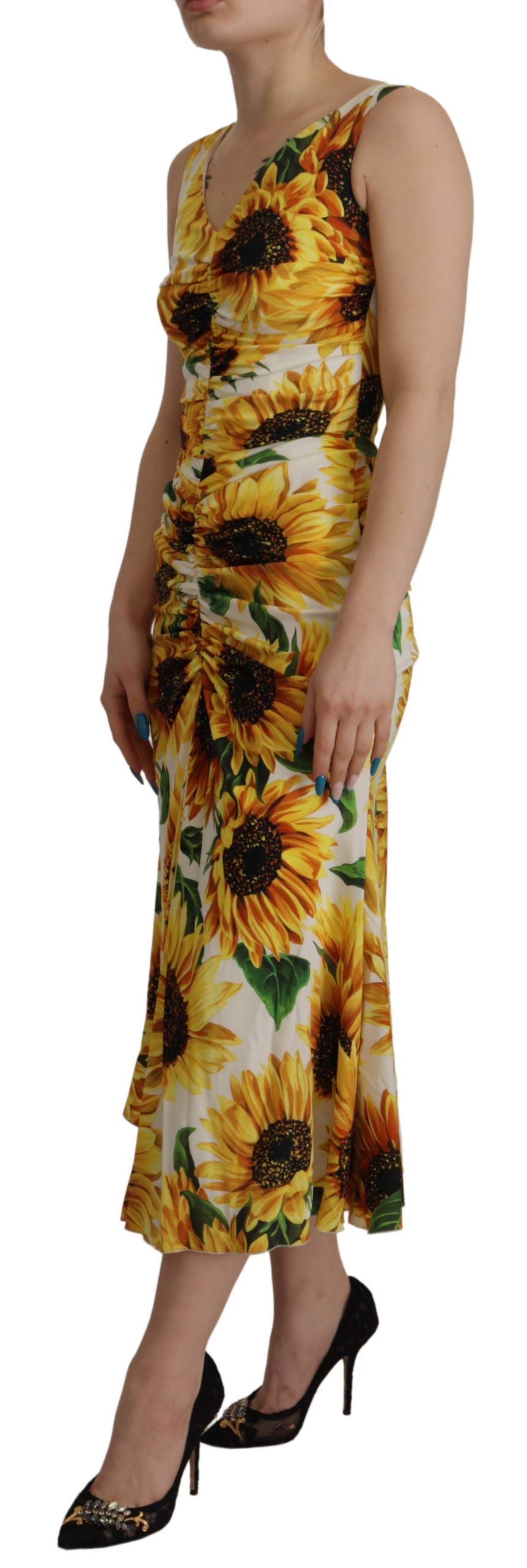 Dolce & Gabbana White Midi Dress for Women alternate view
