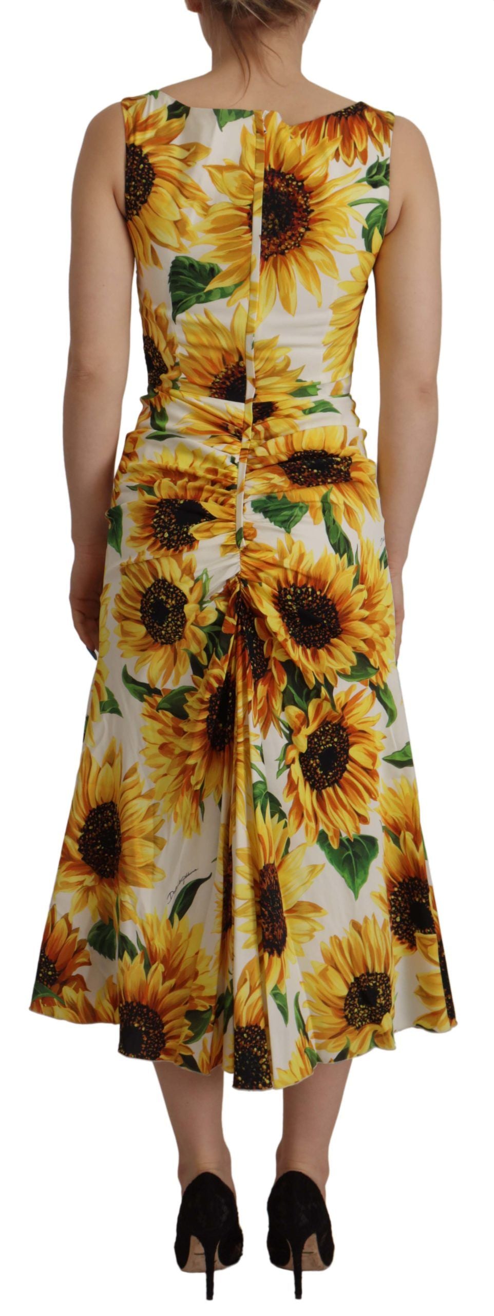 Dolce & Gabbana White Midi Dress for Women detail view