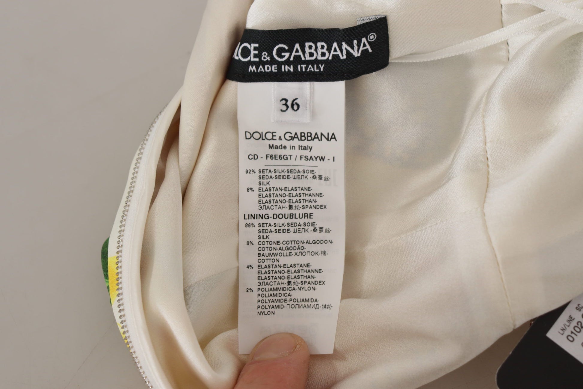 Dolce & Gabbana White Midi Dress for Women additional view