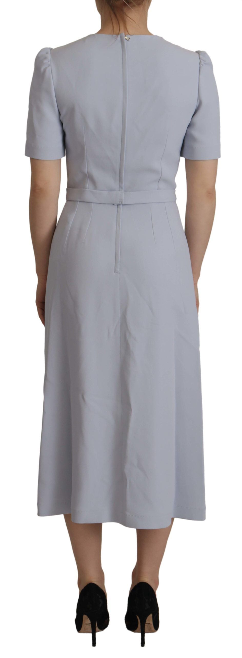 Dolce & Gabbana Blue Midi Dress for Women detail view