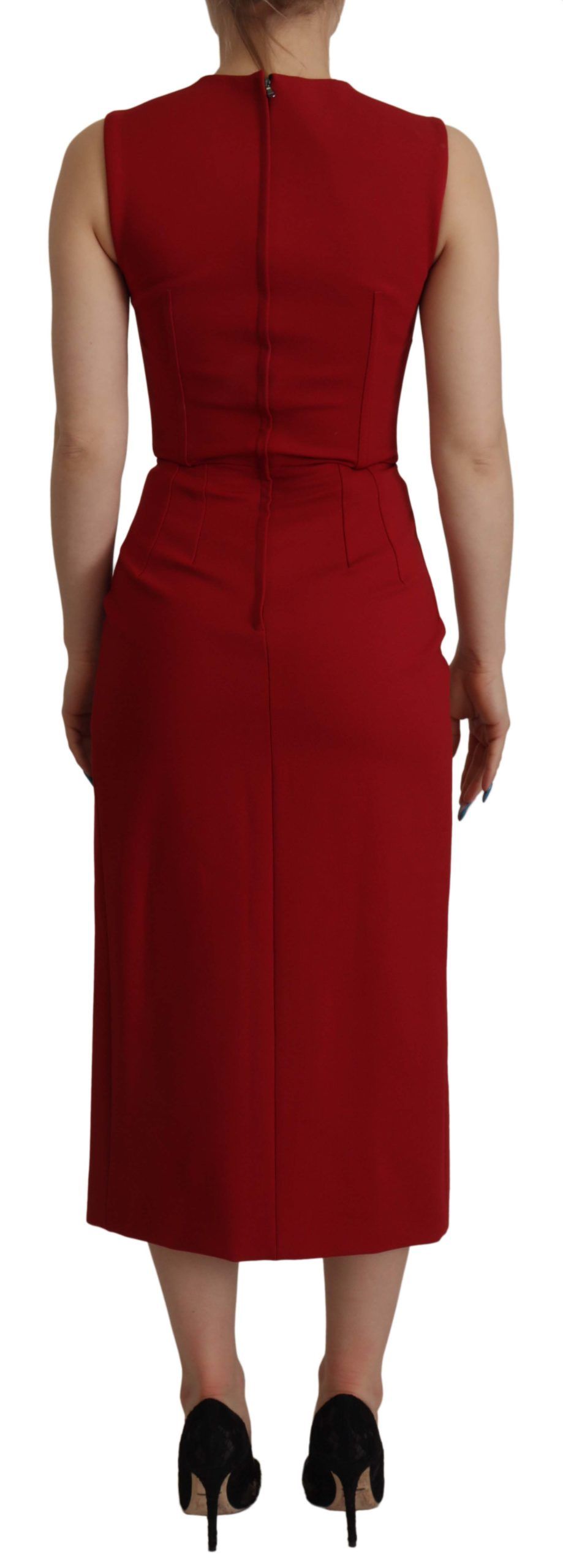 Dolce & Gabbana Red Midi Dress for Women alternate view