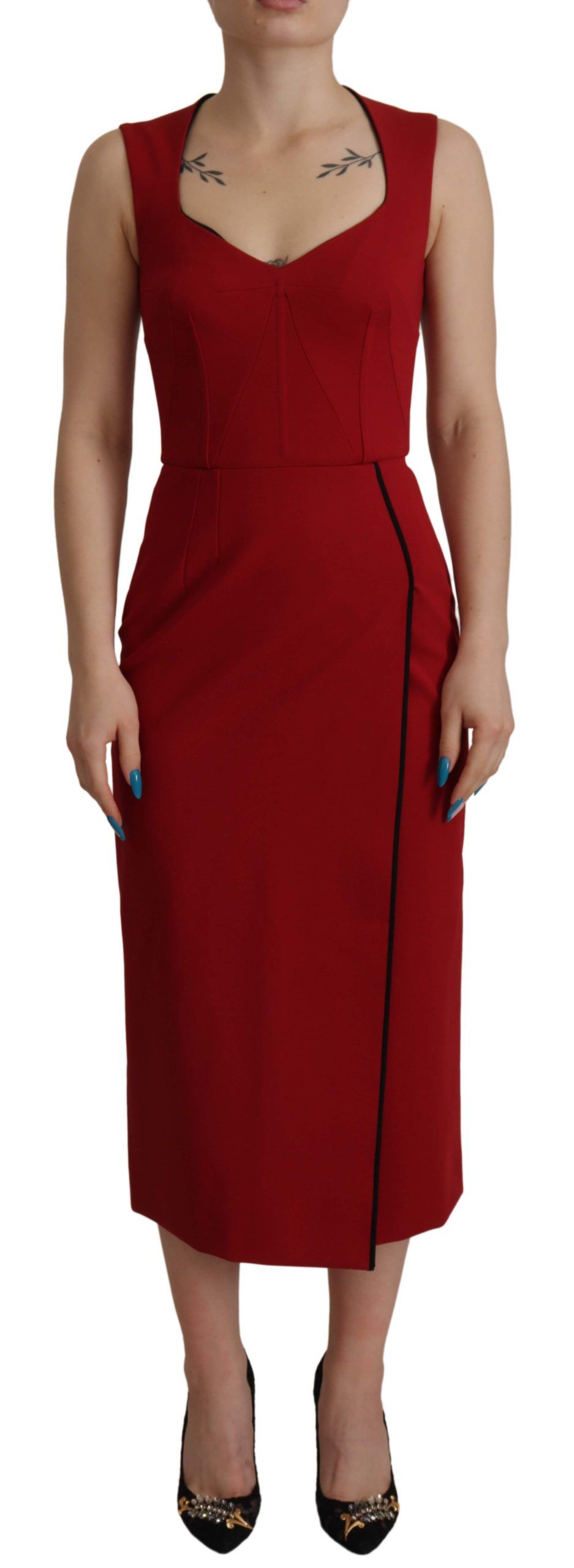 Dolce & Gabbana Red Midi Dress for Women