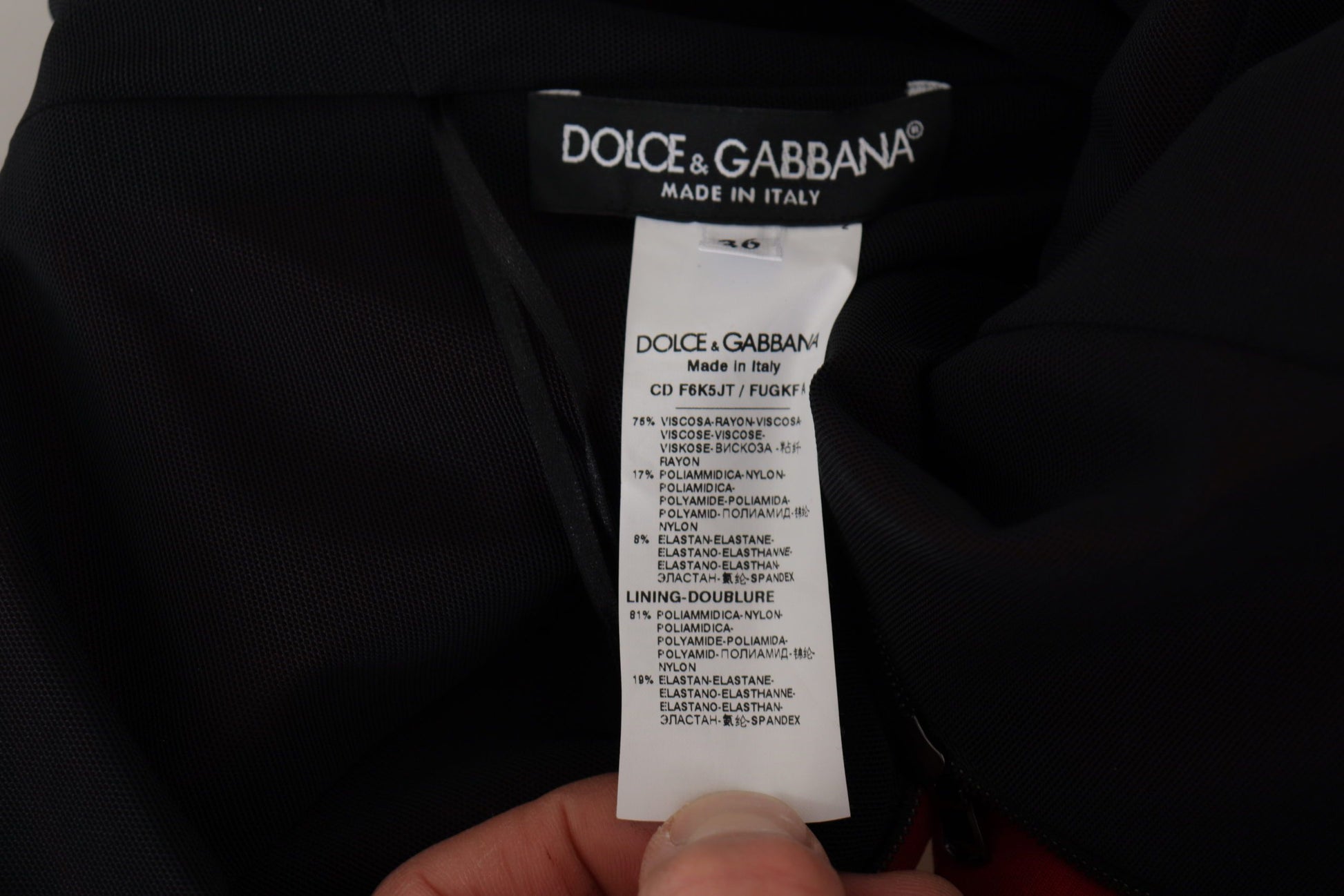 Dolce & Gabbana Red Midi Dress for Women additional view
