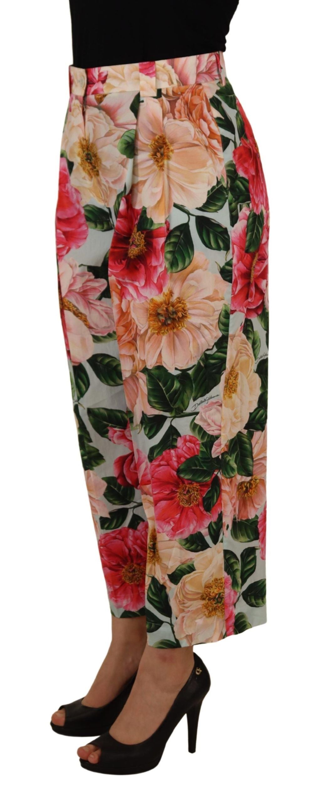 Dolce & Gabbana Multicolor Cropped Pants for Women alternate view