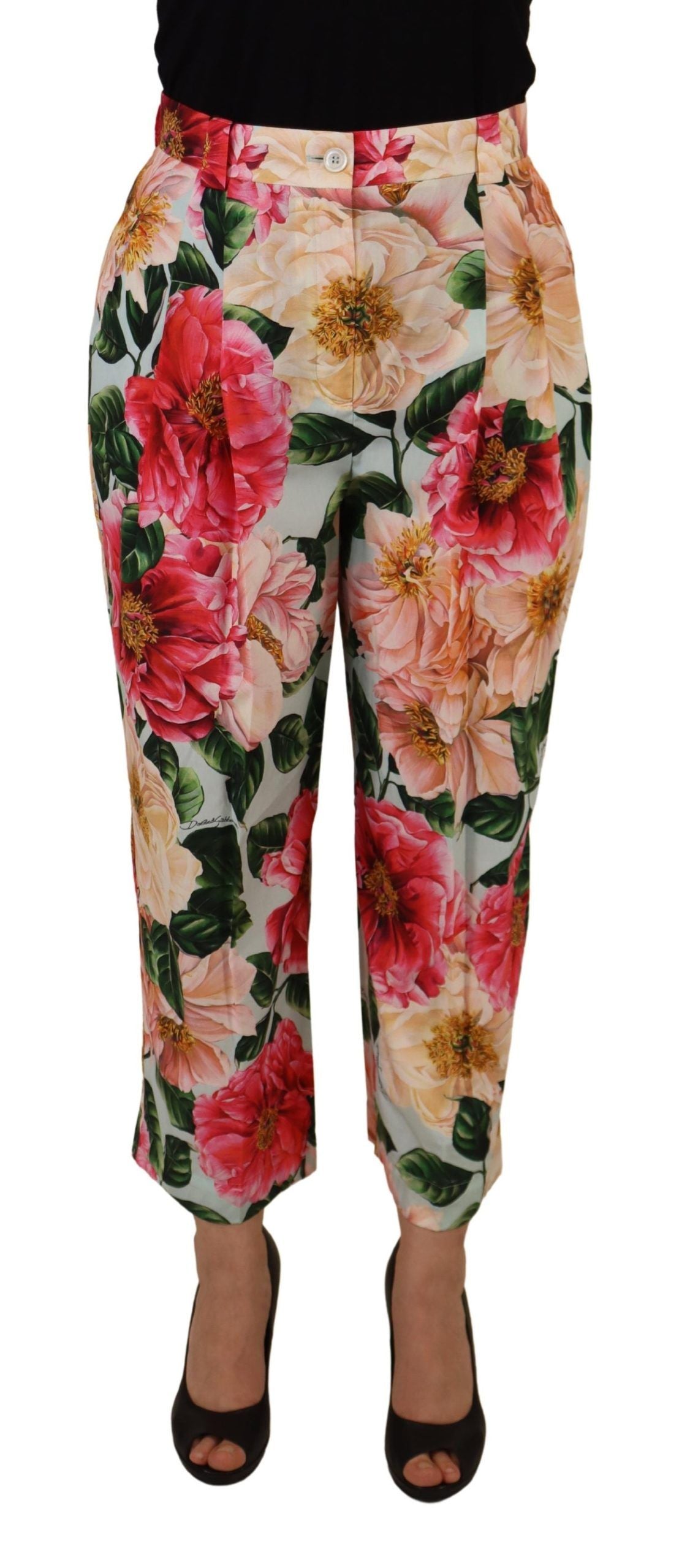 Dolce & Gabbana Multicolor Cropped Pants for Women