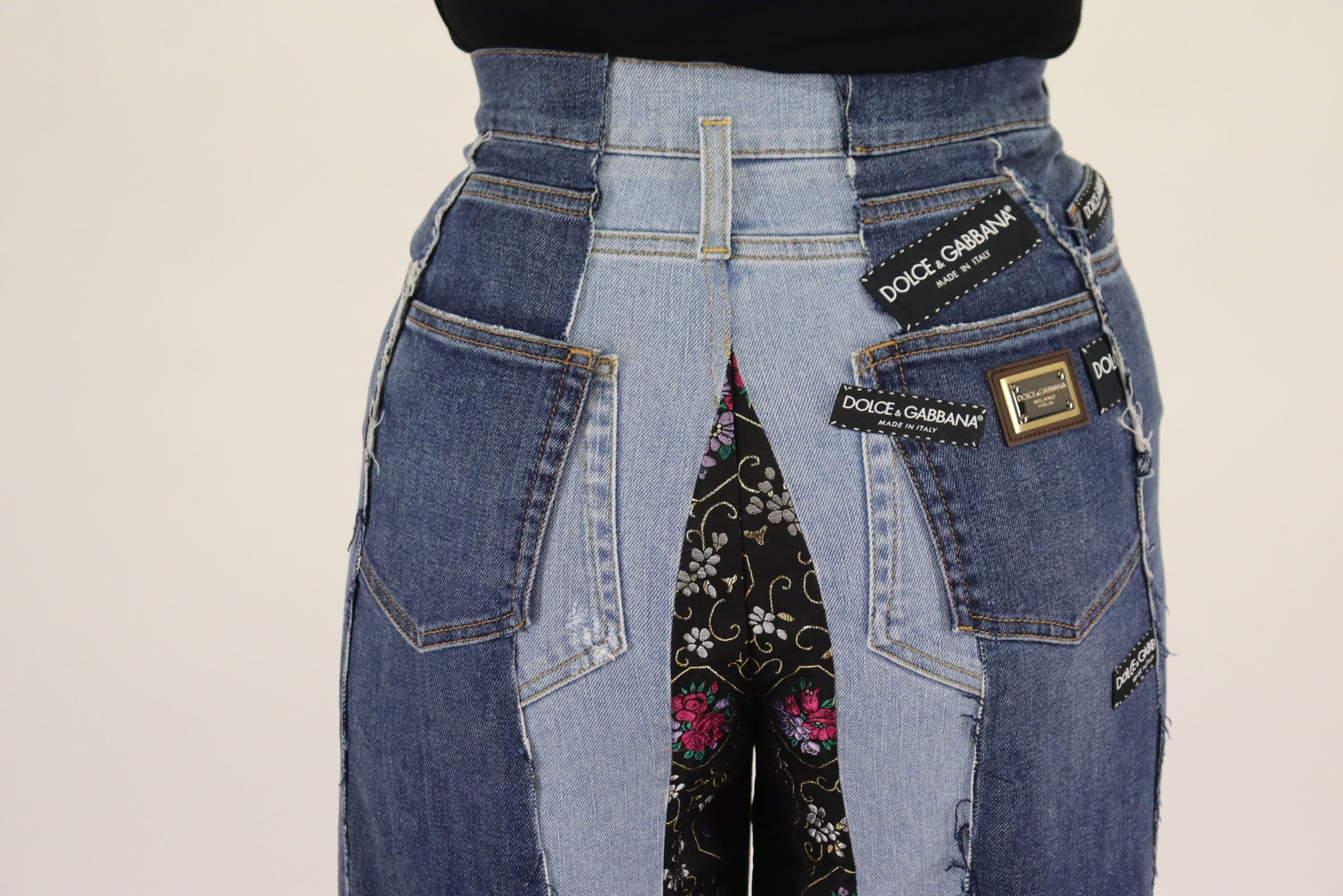 Dolce & Gabbana Multicolor Relaxed Fit Jeans for Women side view