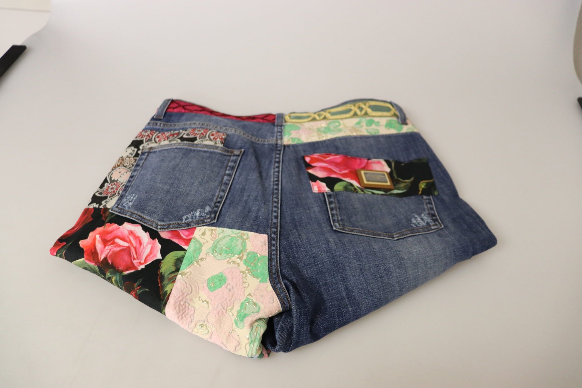 Dolce & Gabbana Blue Skinny Jeans for Women side view