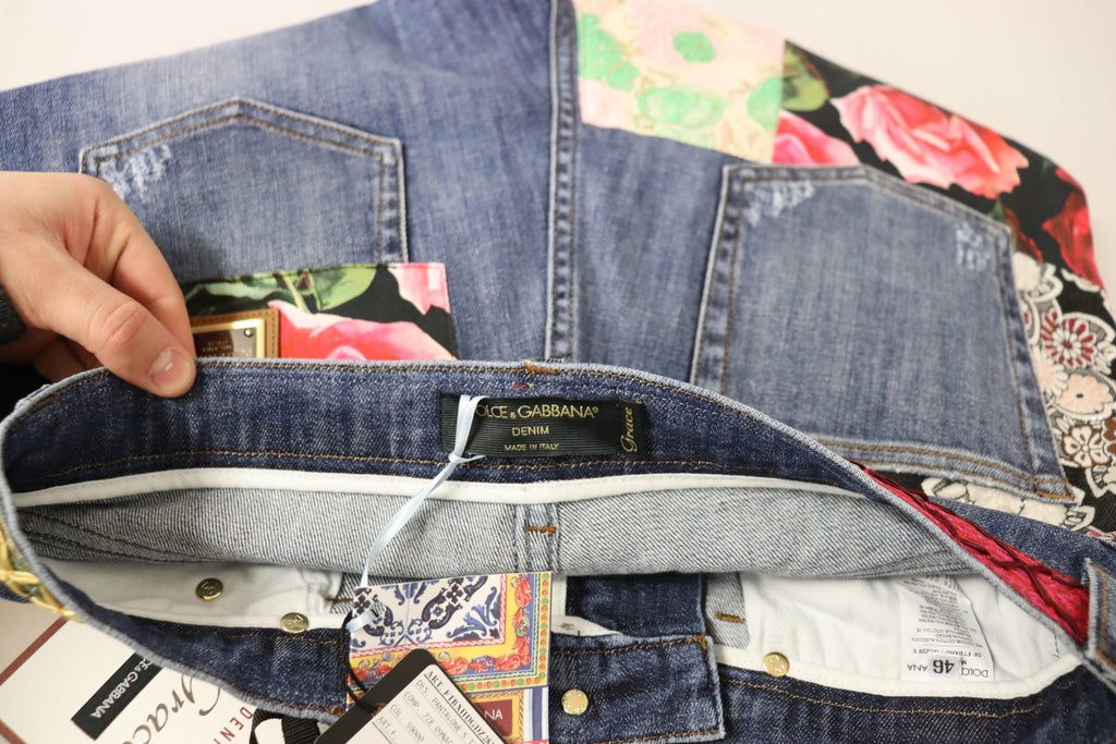 Dolce & Gabbana Blue Skinny Jeans for Women additional view