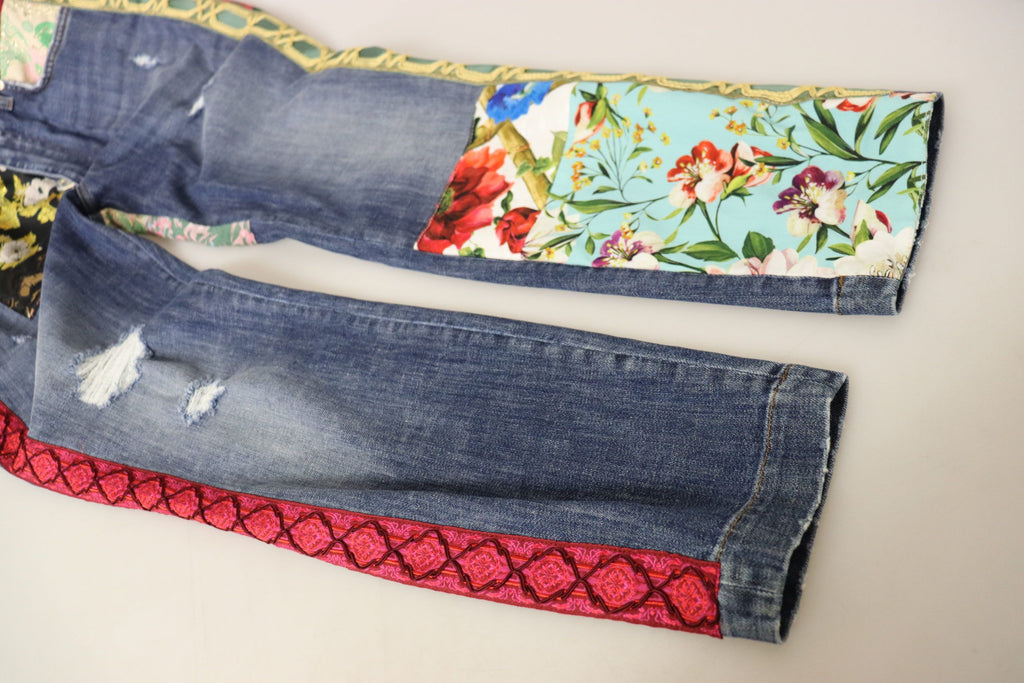 Dolce & Gabbana Blue Skinny Jeans for Women additional view