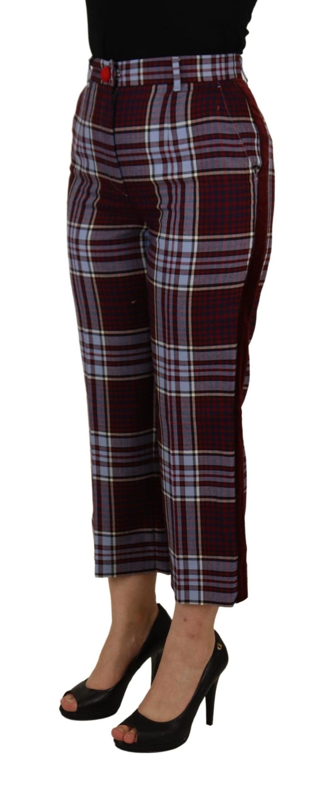 Dolce & Gabbana Grey Cropped Pants for Women detail view