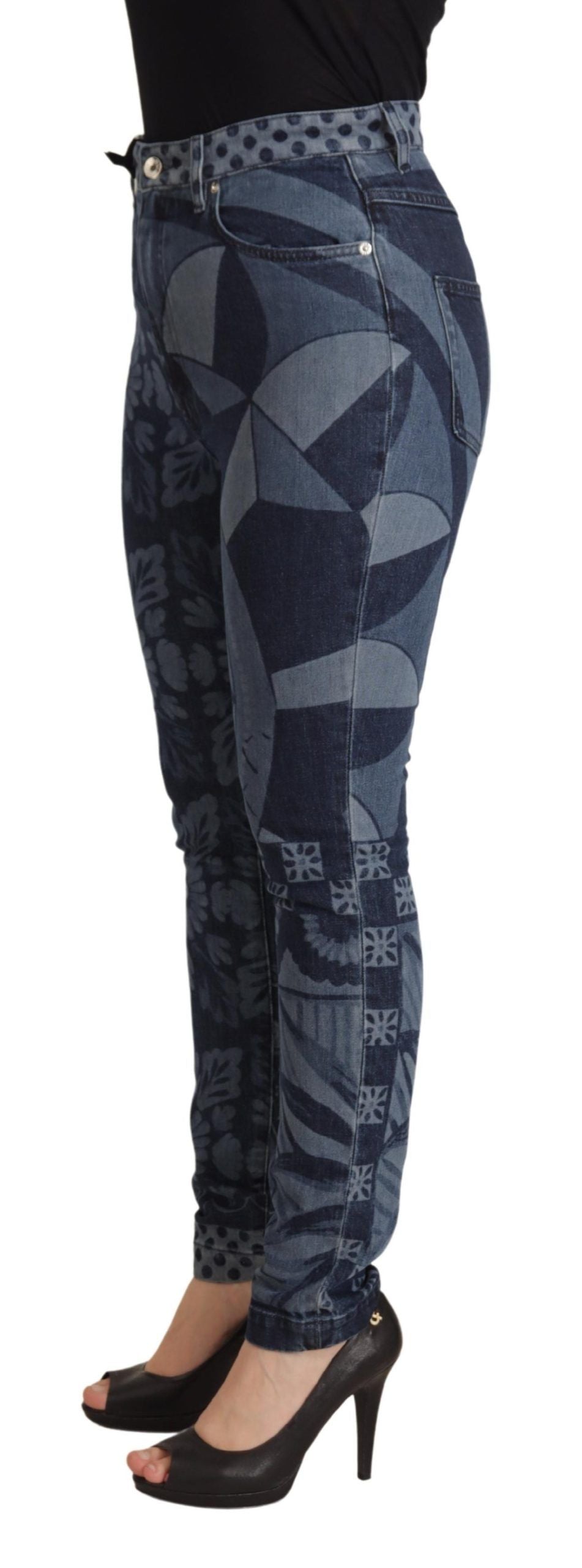Dolce & Gabbana Blue Skinny Jeans for Women alternate view