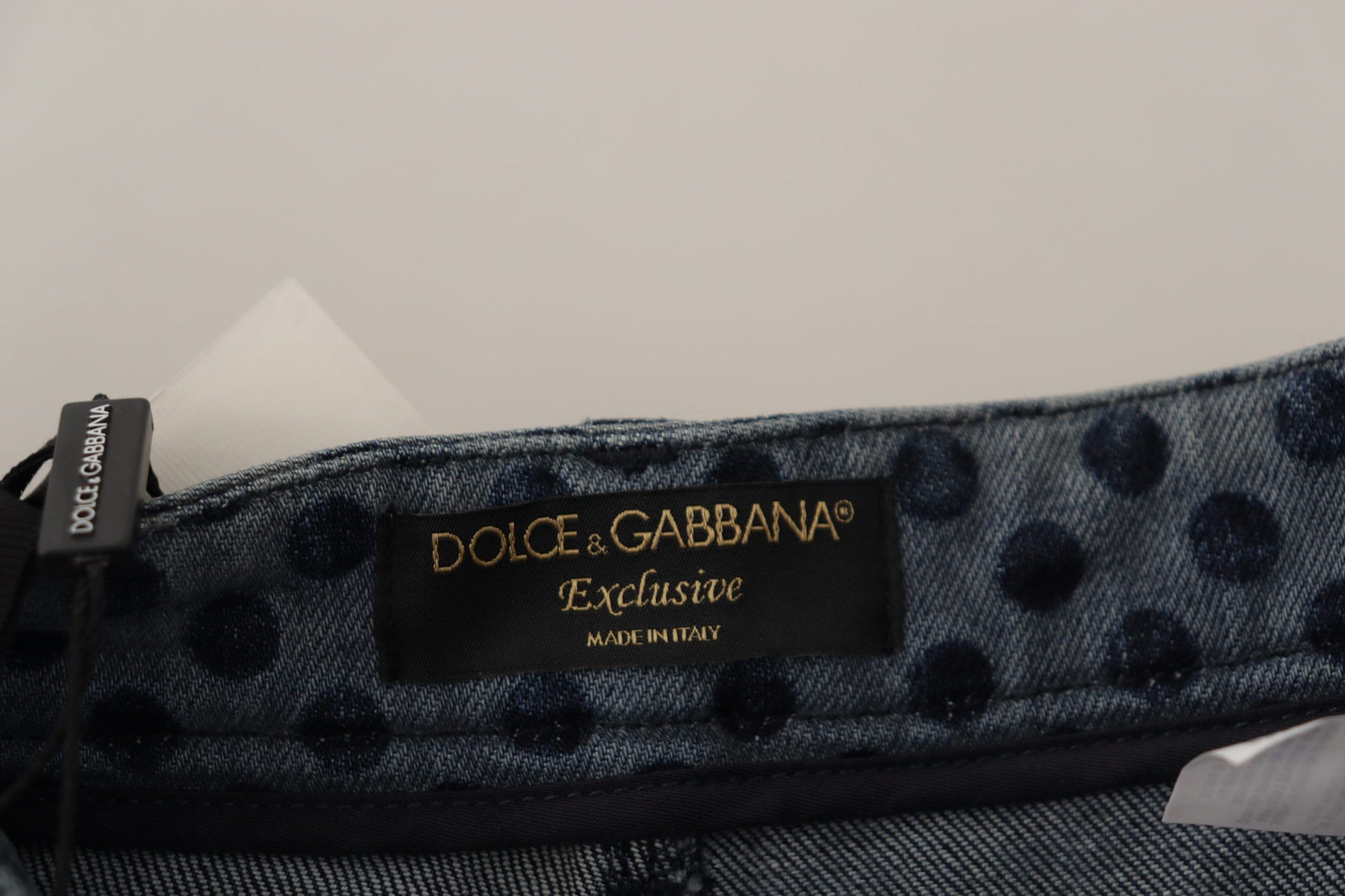Dolce & Gabbana Blue Skinny Jeans for Women side view