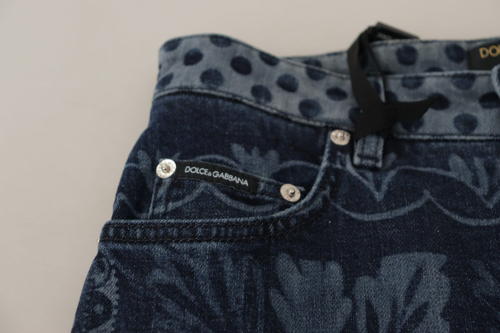 Dolce & Gabbana Blue Skinny Jeans for Women additional view