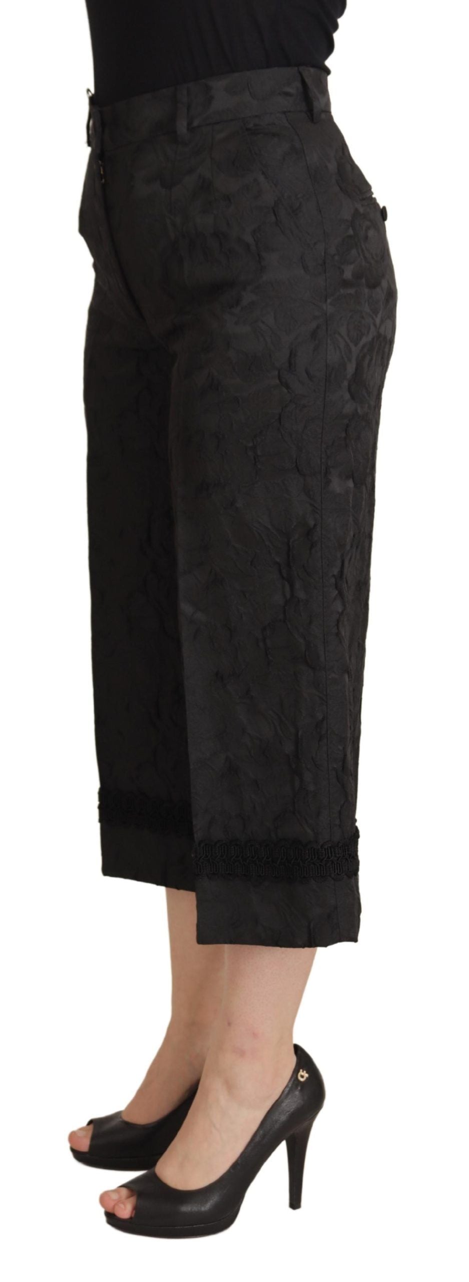 Dolce & Gabbana Black Cropped Pants for Women alternate view