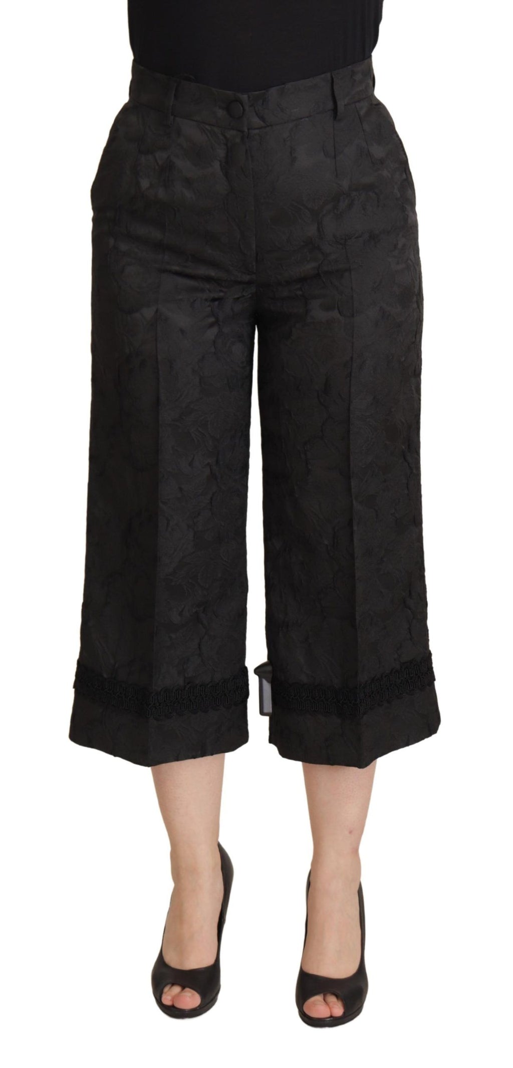 Dolce & Gabbana Black Cropped Pants for Women