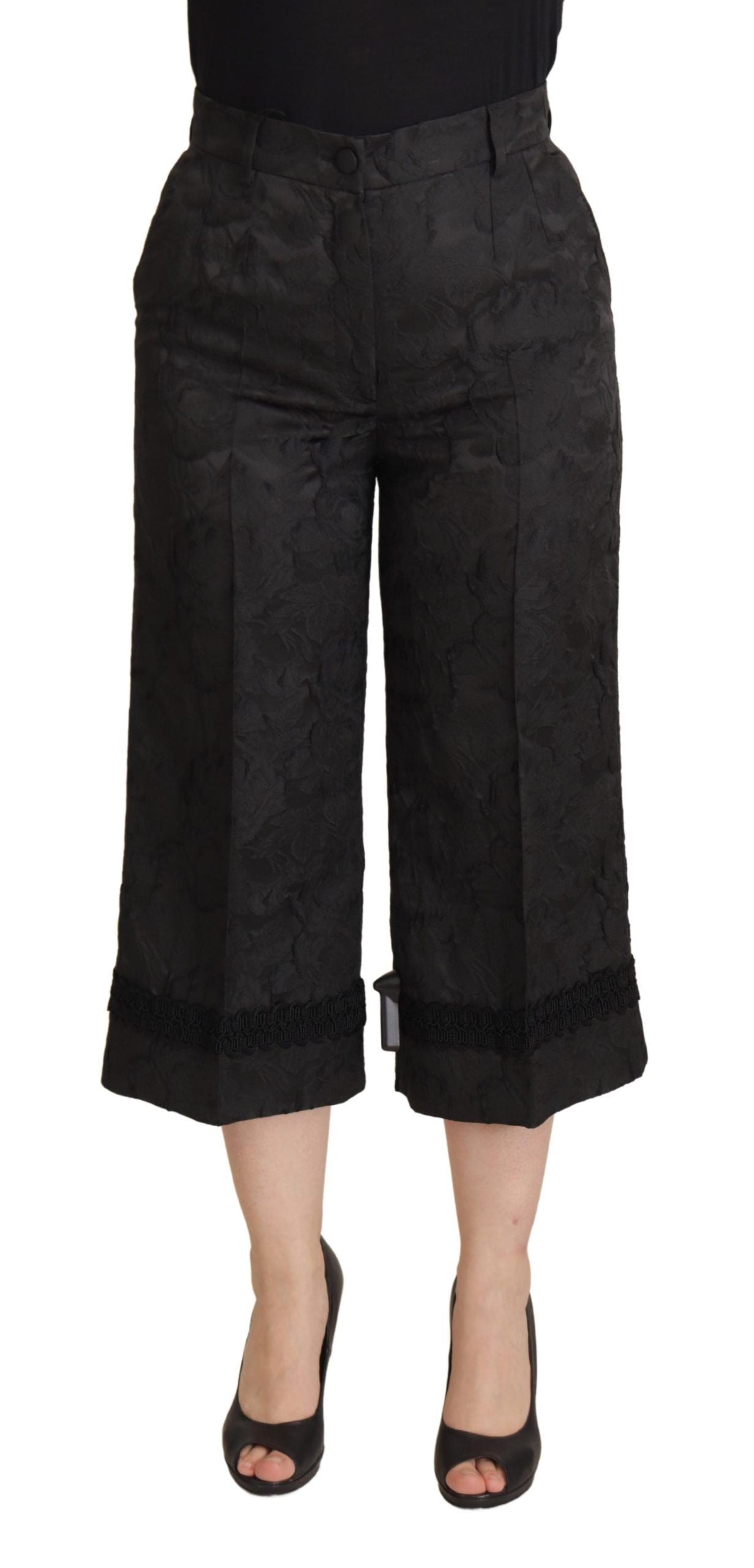 Dolce & Gabbana Black Cropped Pants for Women