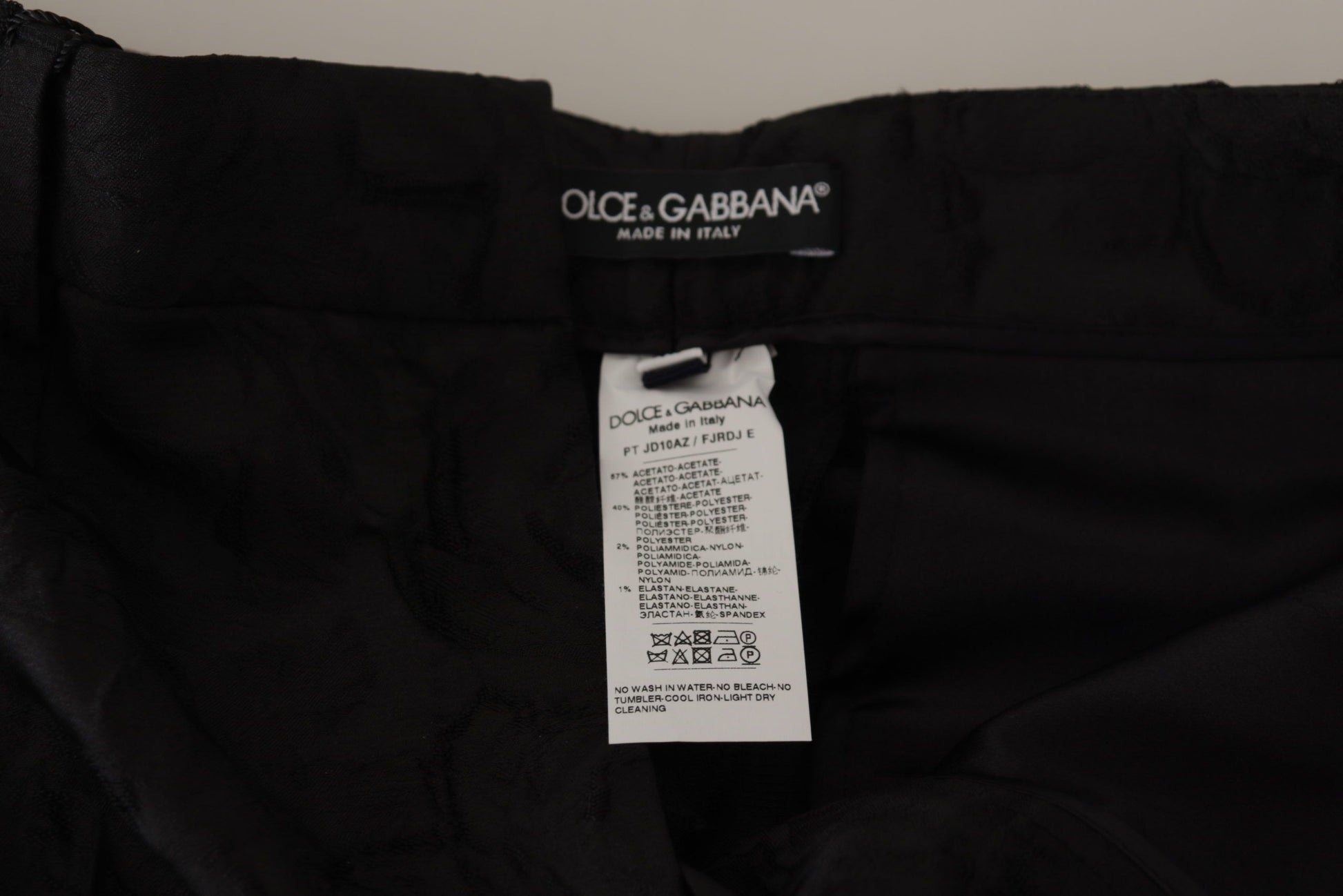 Dolce & Gabbana Black Cropped Pants for Women side view