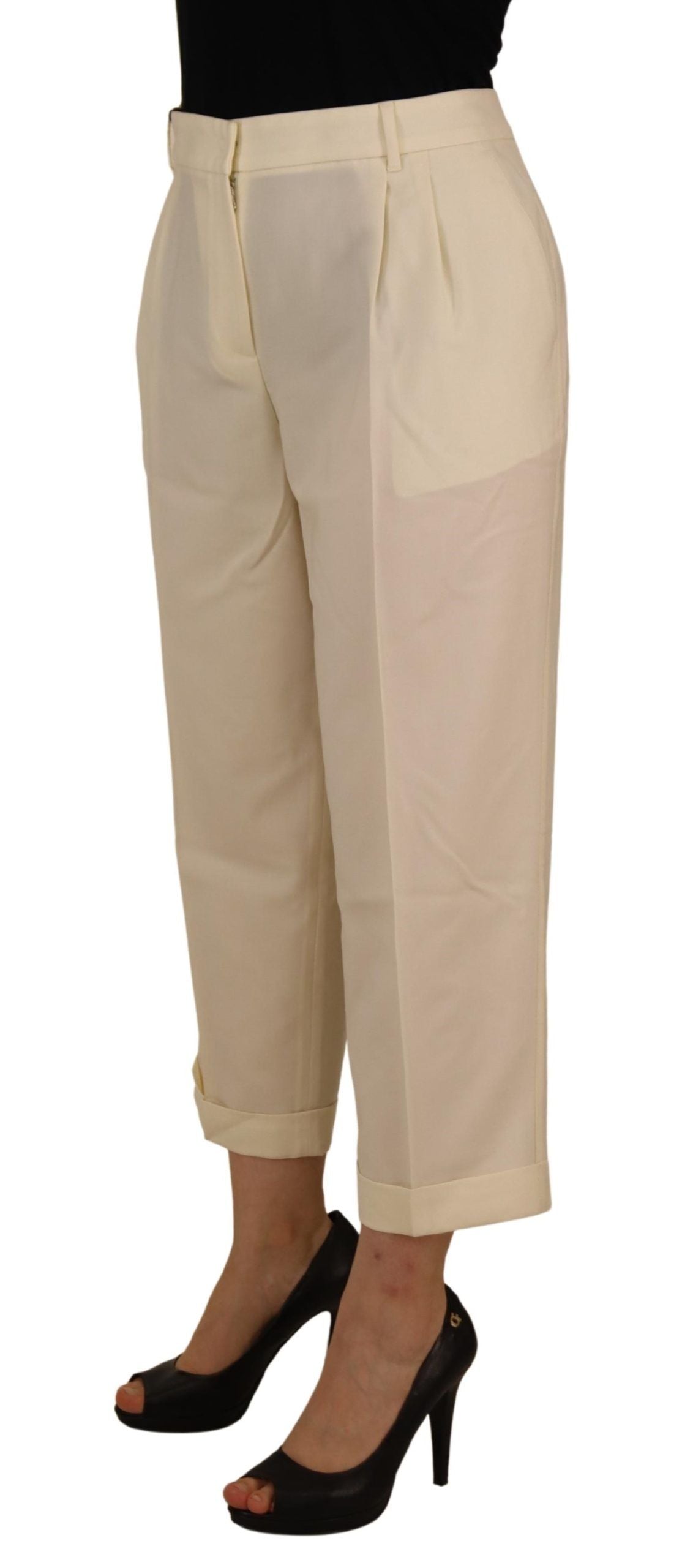 Dolce & Gabbana White Cropped Pants for Women alternate view