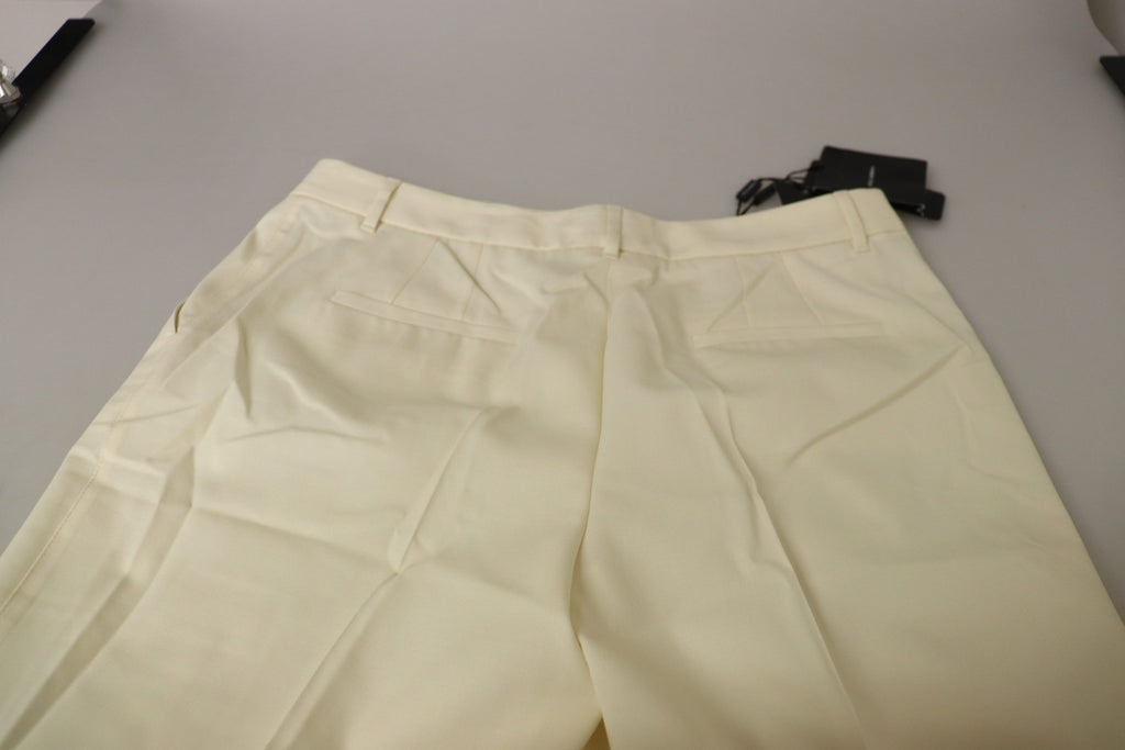 Dolce & Gabbana White Cropped Pants for Women side view