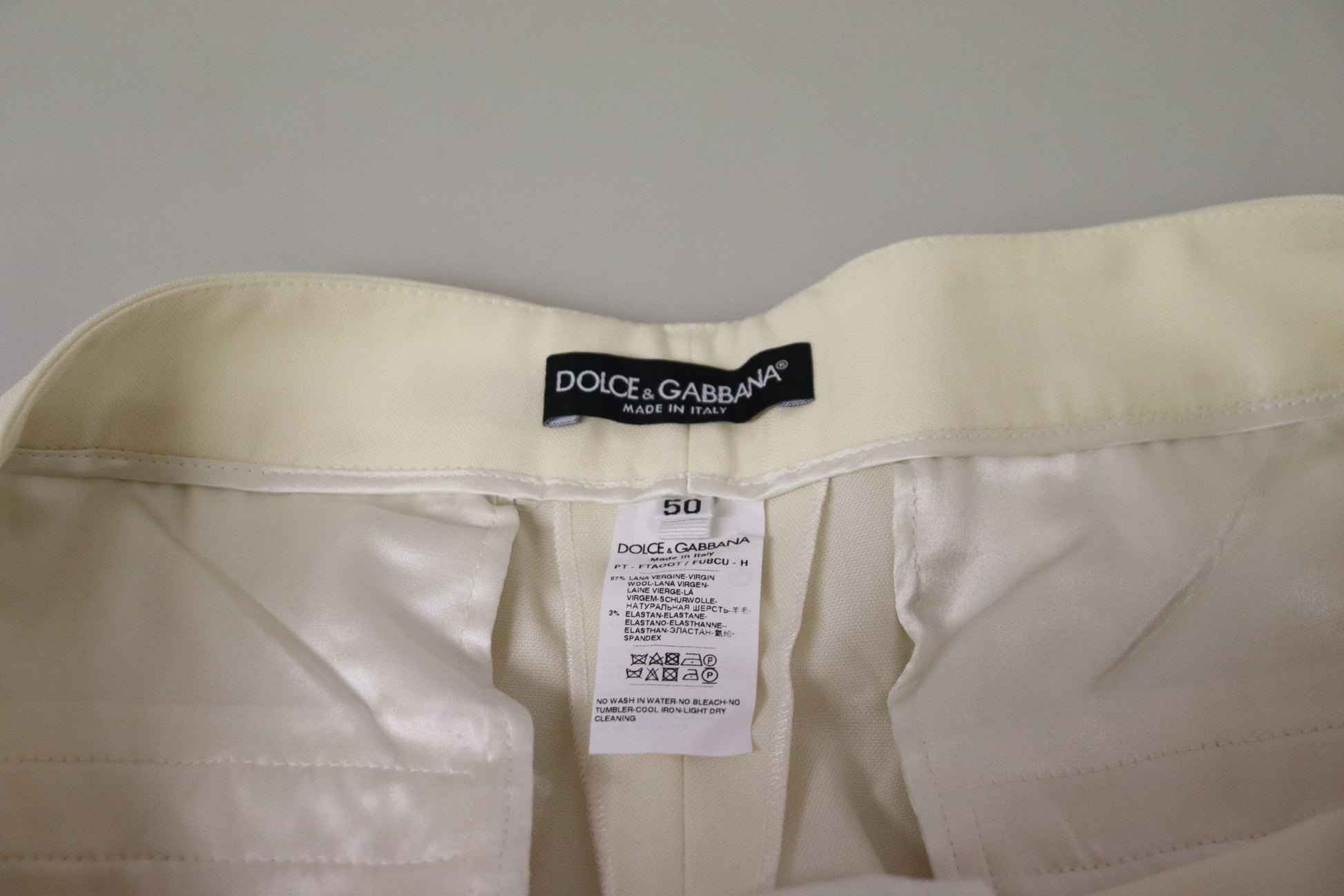 Dolce & Gabbana White Cropped Pants for Women additional view