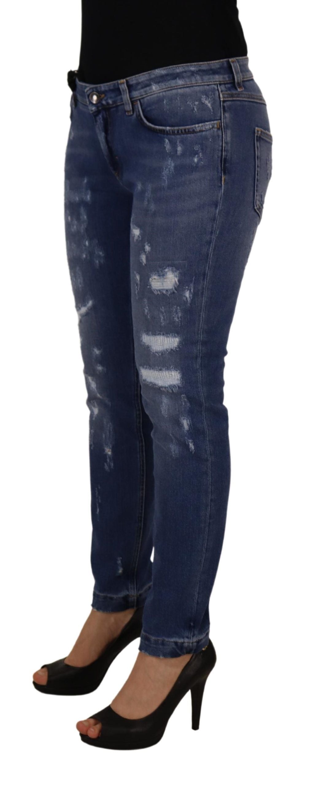 Dolce & Gabbana Blue Skinny Jeans for Women alternate view