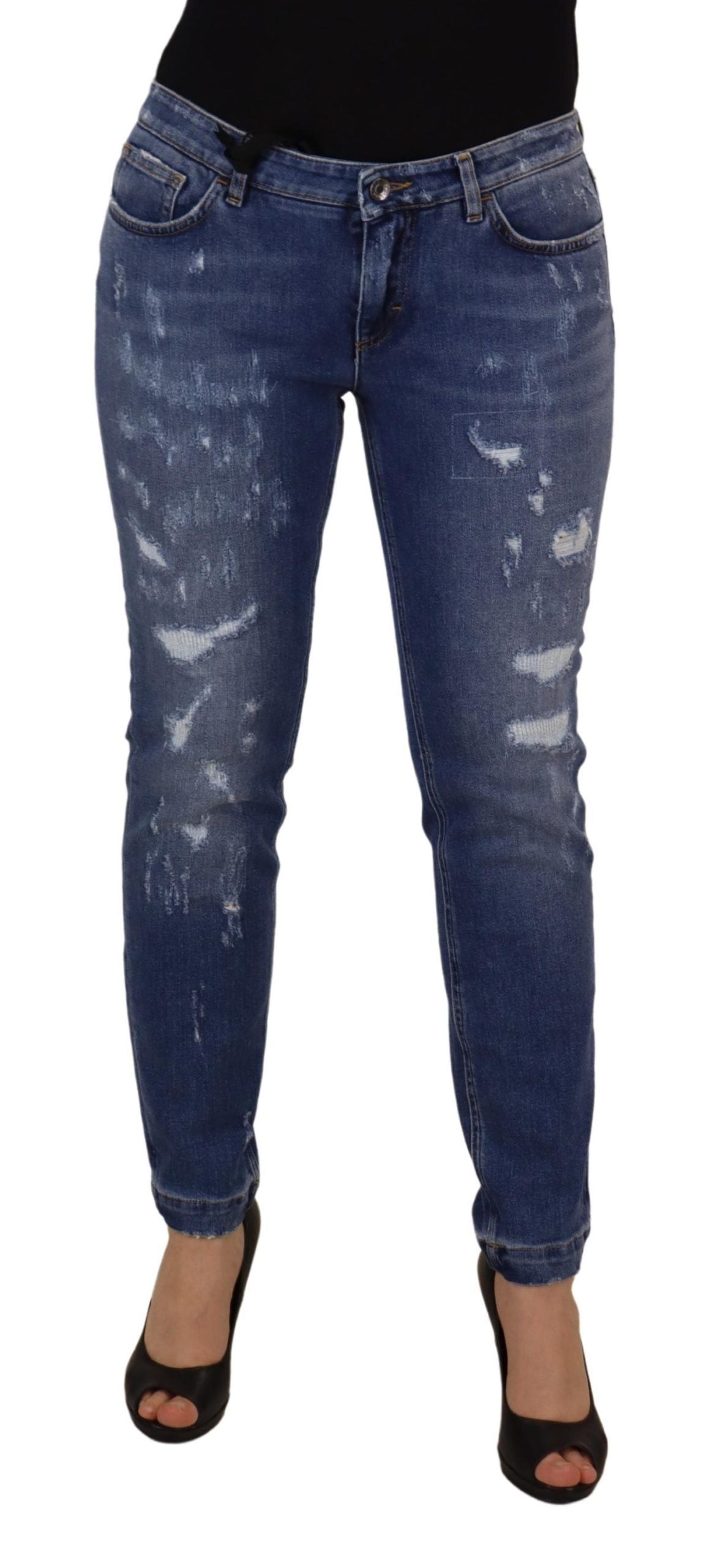 Dolce & Gabbana Blue Skinny Jeans for Women