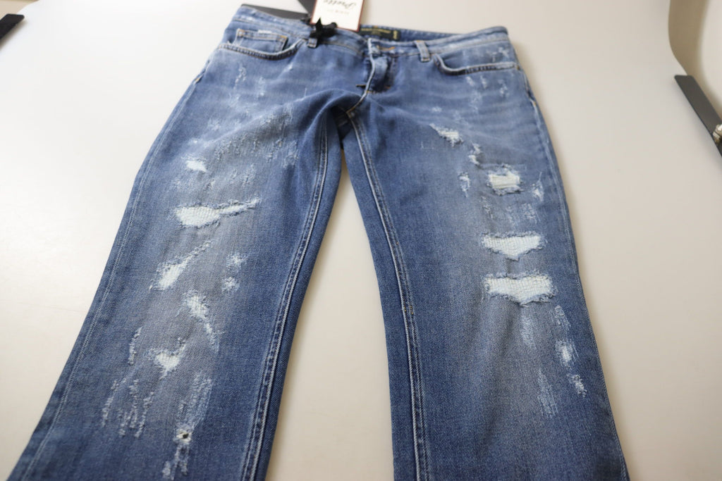 Dolce & Gabbana Blue Skinny Jeans for Women additional view