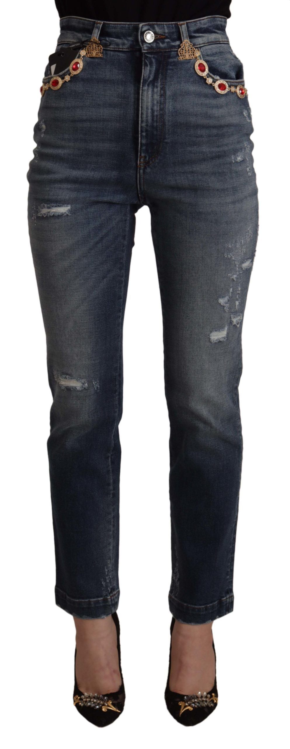Dolce & Gabbana Blue Skinny Jeans for Women