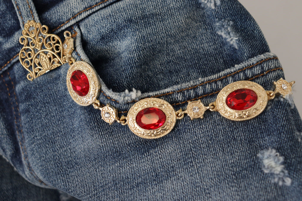 Dolce & Gabbana Blue Skinny Jeans for Women additional view