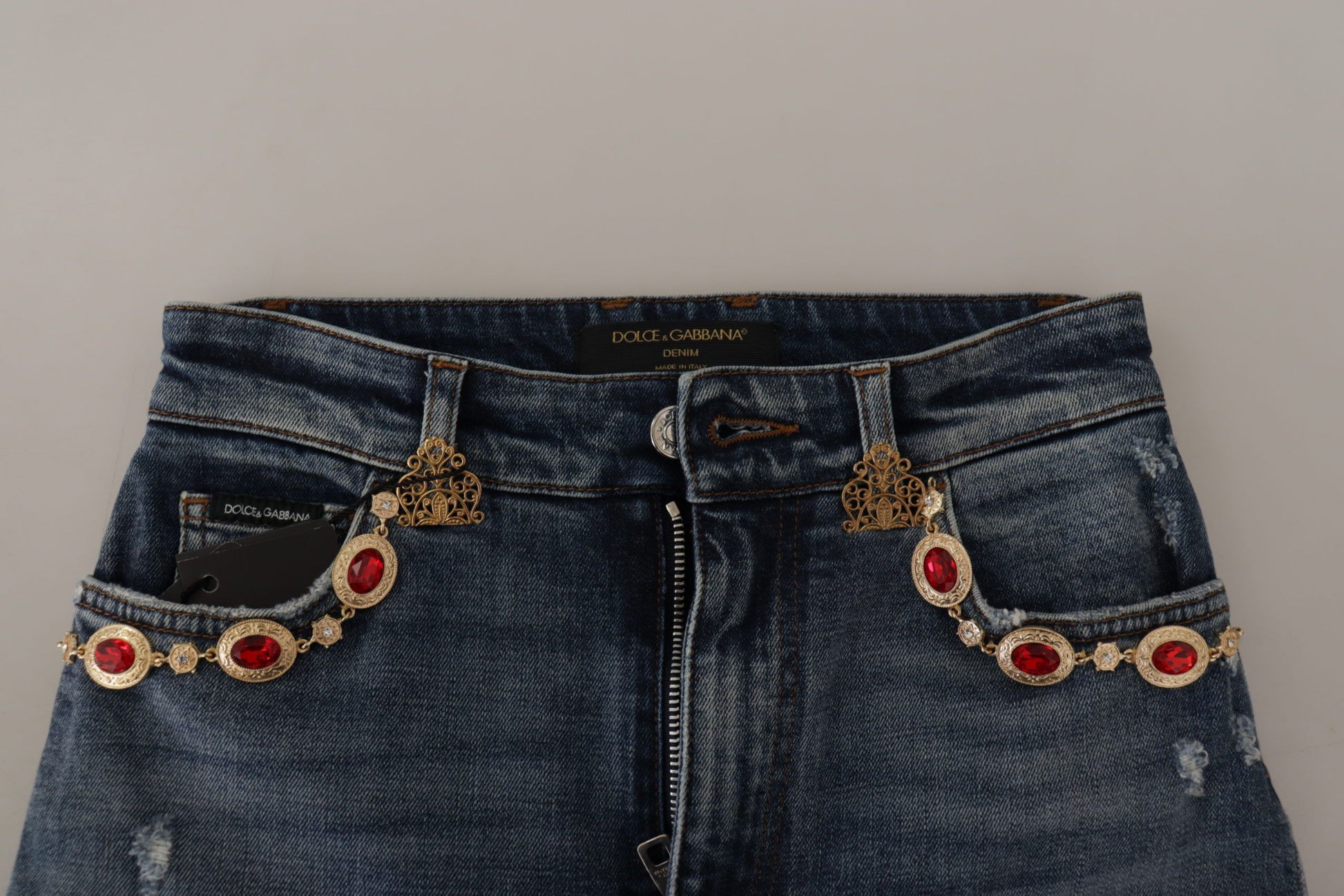 Dolce & Gabbana Blue Skinny Jeans for Women additional view