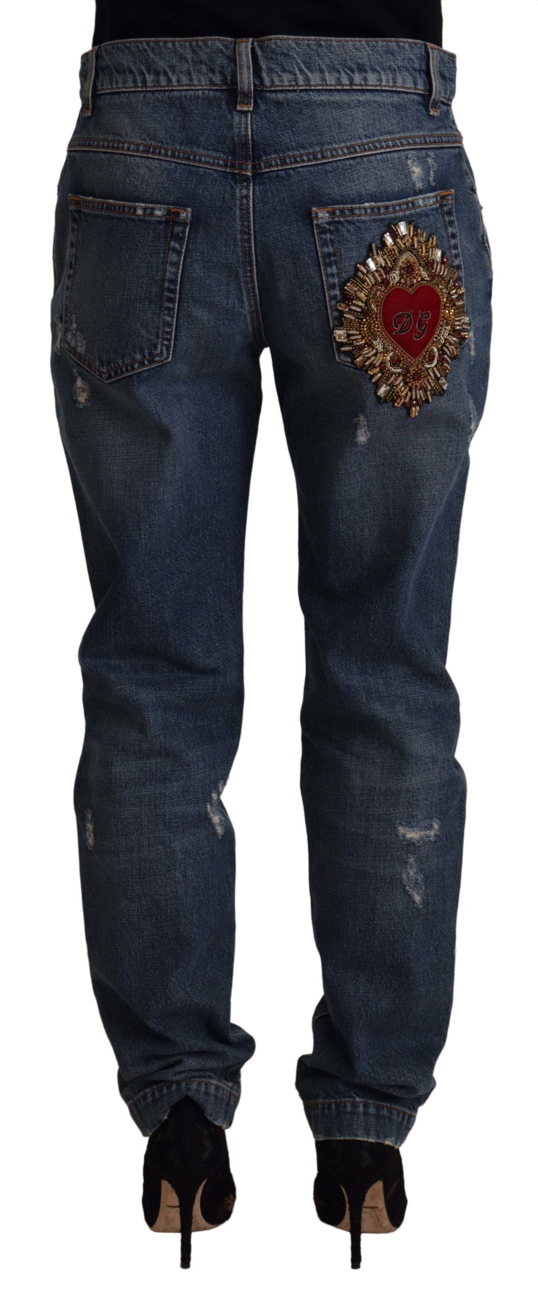 Dolce & Gabbana Blue Relaxed Fit Jeans for Women alternate view