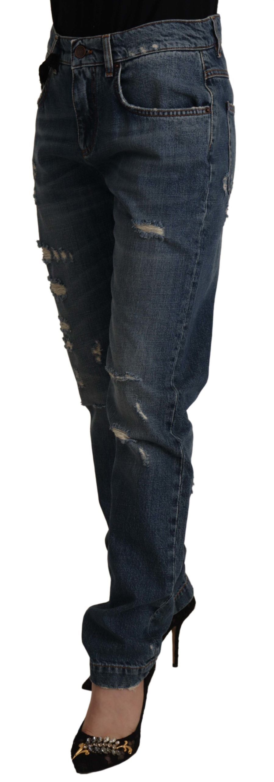 Dolce & Gabbana Blue Relaxed Fit Jeans for Women additional view