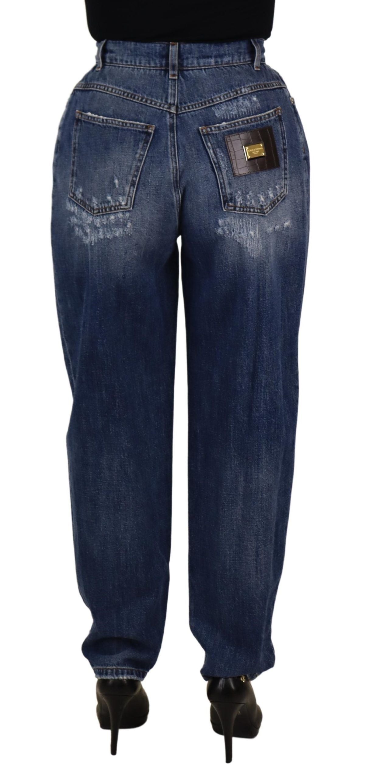 Dolce & Gabbana Blue Relaxed Fit Jeans for Women alternate view