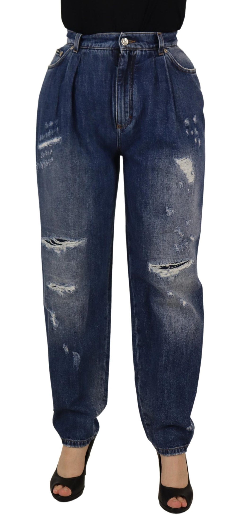 Dolce & Gabbana Blue Relaxed Fit Jeans for Women