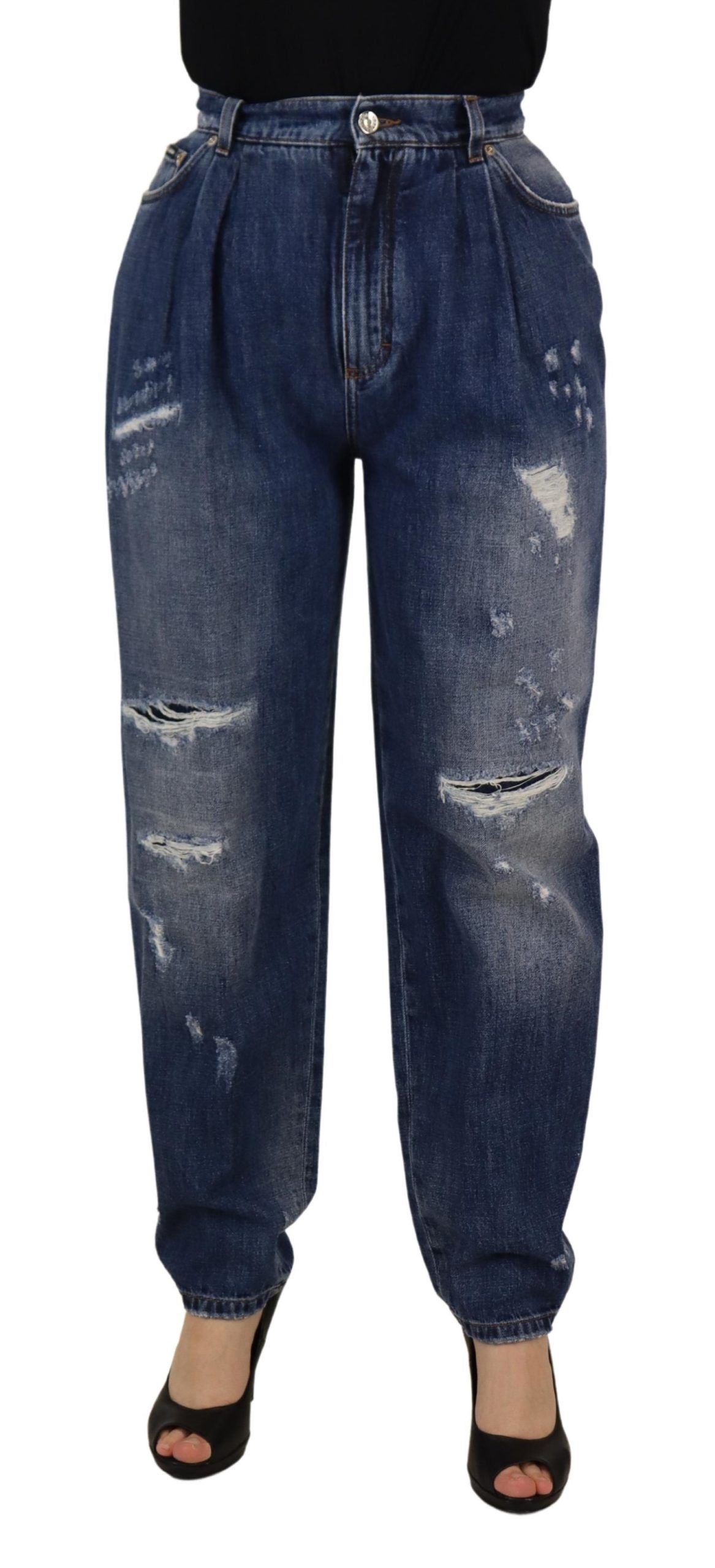 Dolce & Gabbana Blue Relaxed Fit Jeans for Women