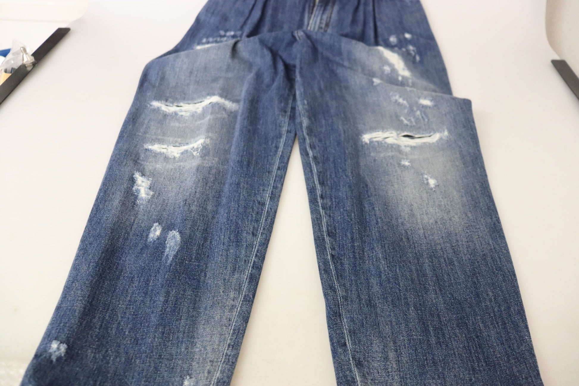 Dolce & Gabbana Blue Relaxed Fit Jeans for Women side view
