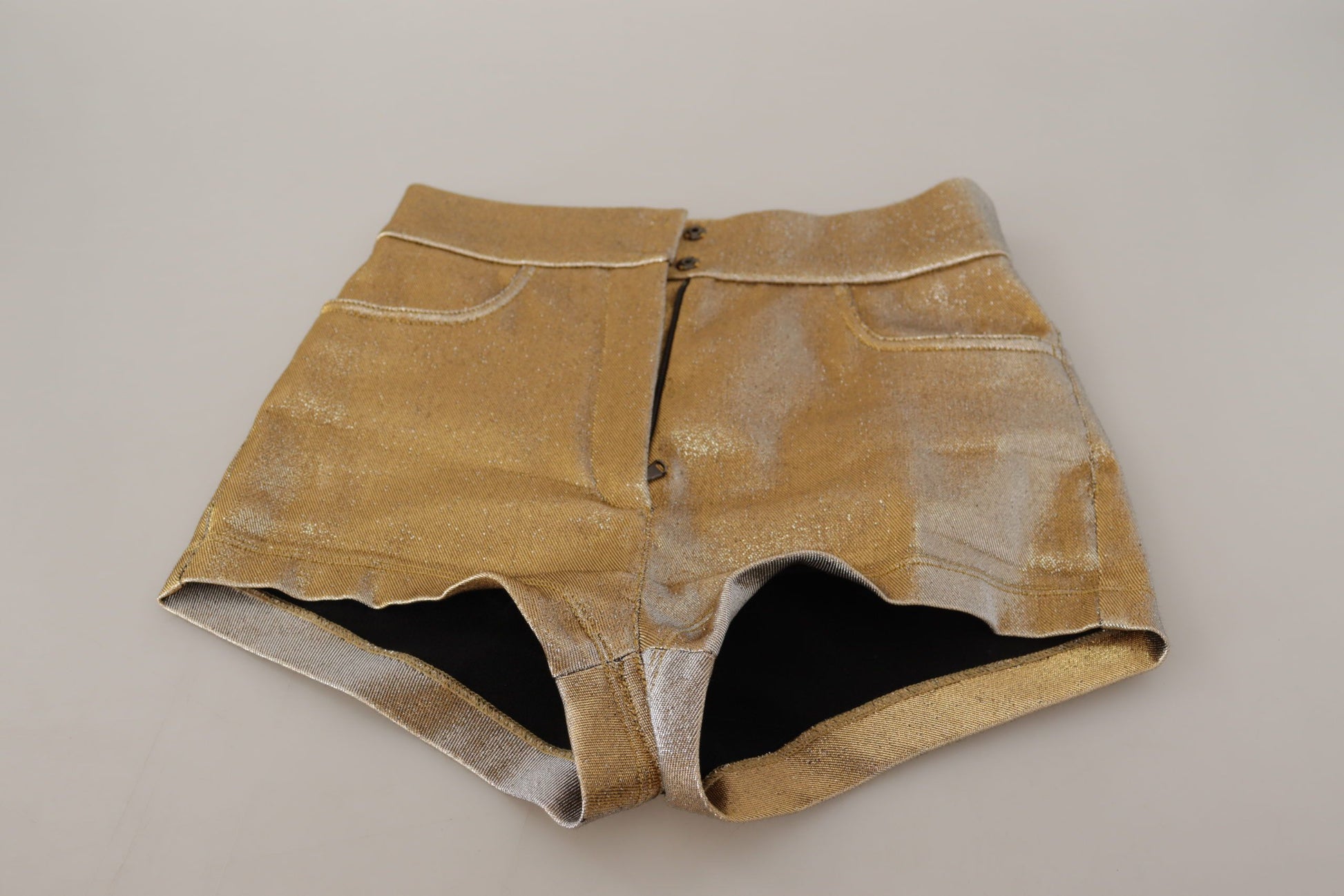 Dolce & Gabbana Gold Short And Mini for Women side view