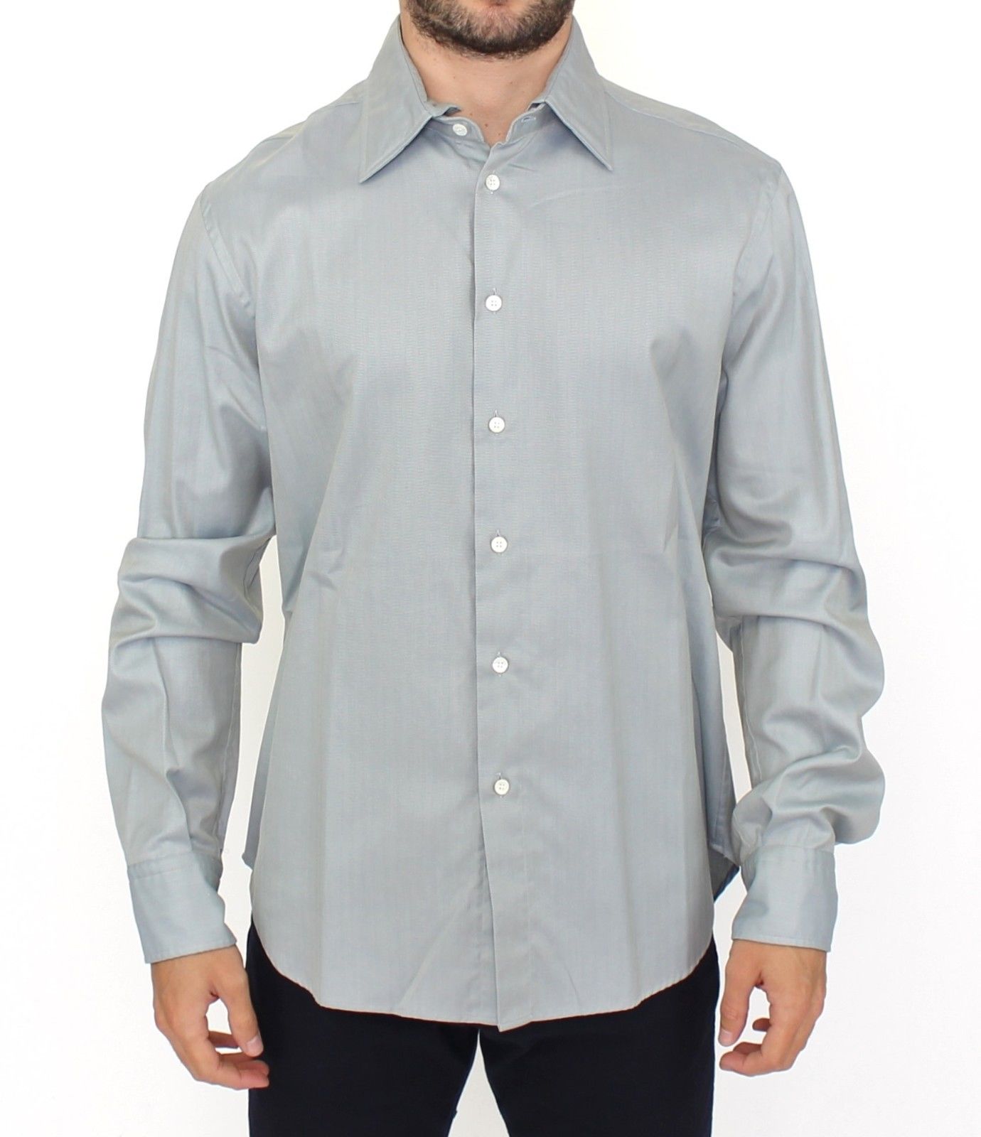 Ermanno Scervino Grey Dress Shirt for Men