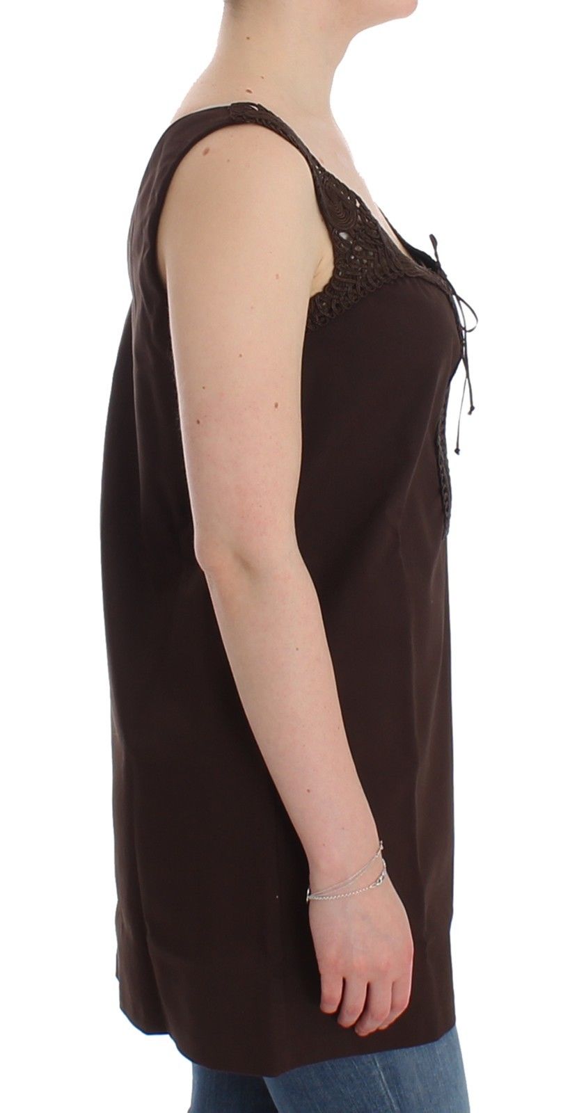 Ermanno Scervino Brown Short for Women side view