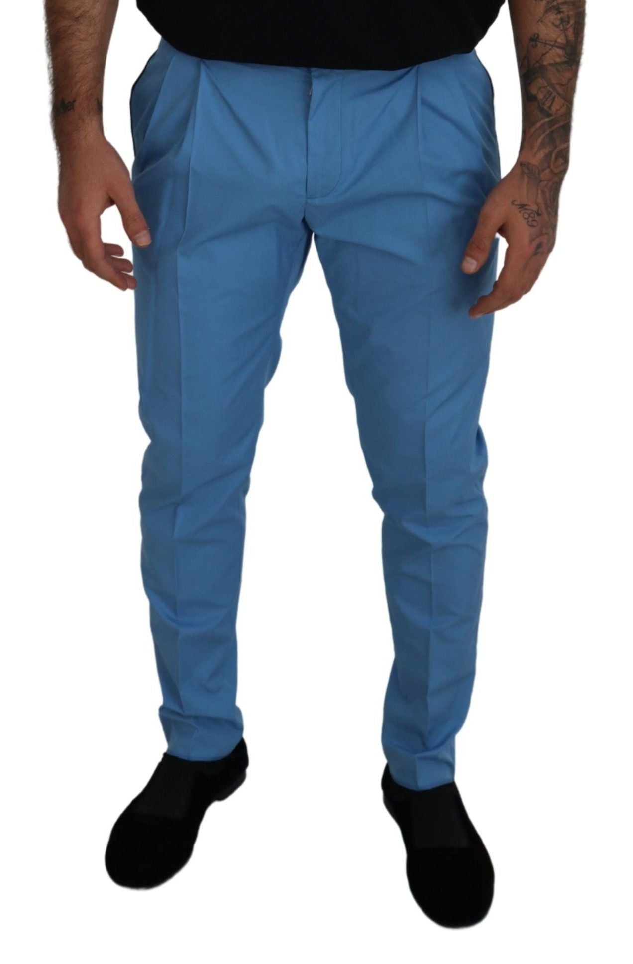 Dolce & Gabbana Blue Chino Pants for Men detail view
