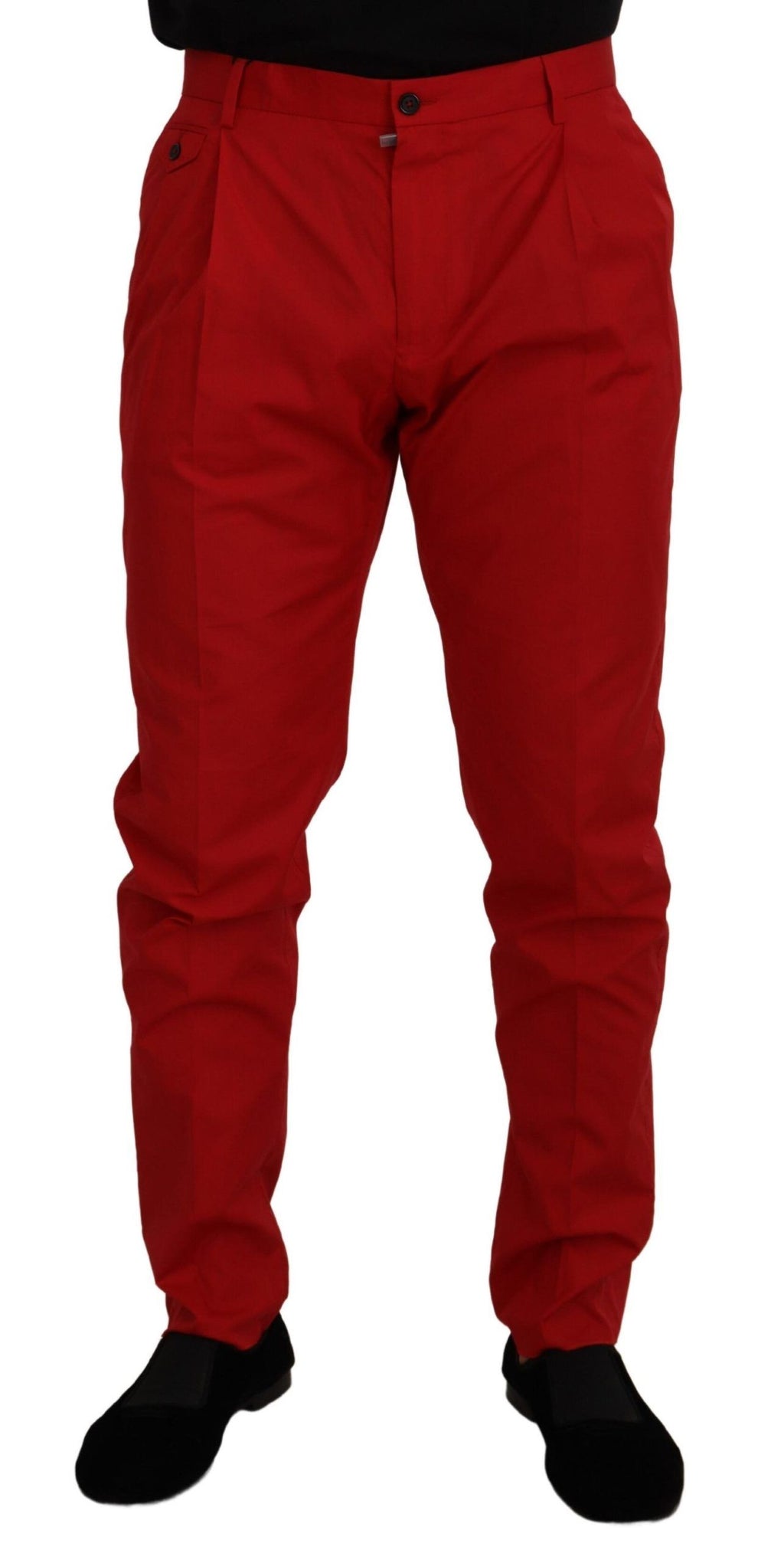Dolce & Gabbana Red Chino Pants for Men