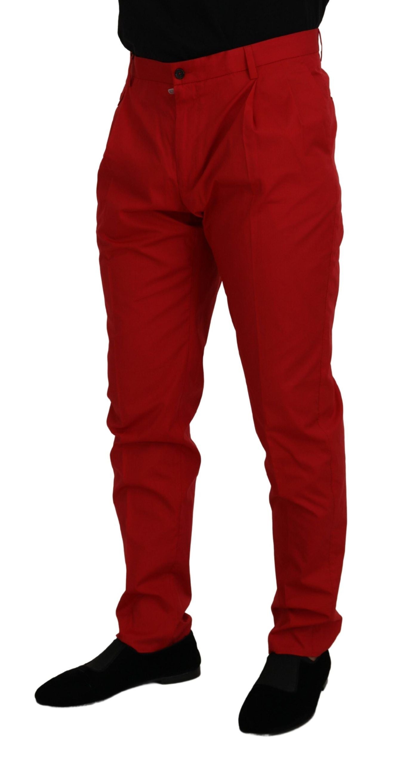 Dolce & Gabbana Red Chino Pants for Men side view